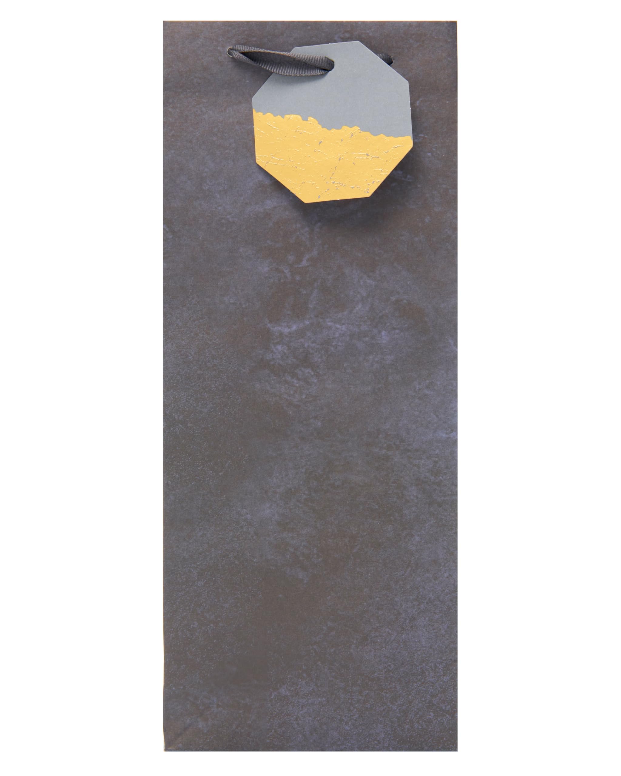 UK Greetings Bottle Gift Bag - Black Graphite Design for Him/Her/Friend | 13.3 x 32.7 x 8.3 cm 5