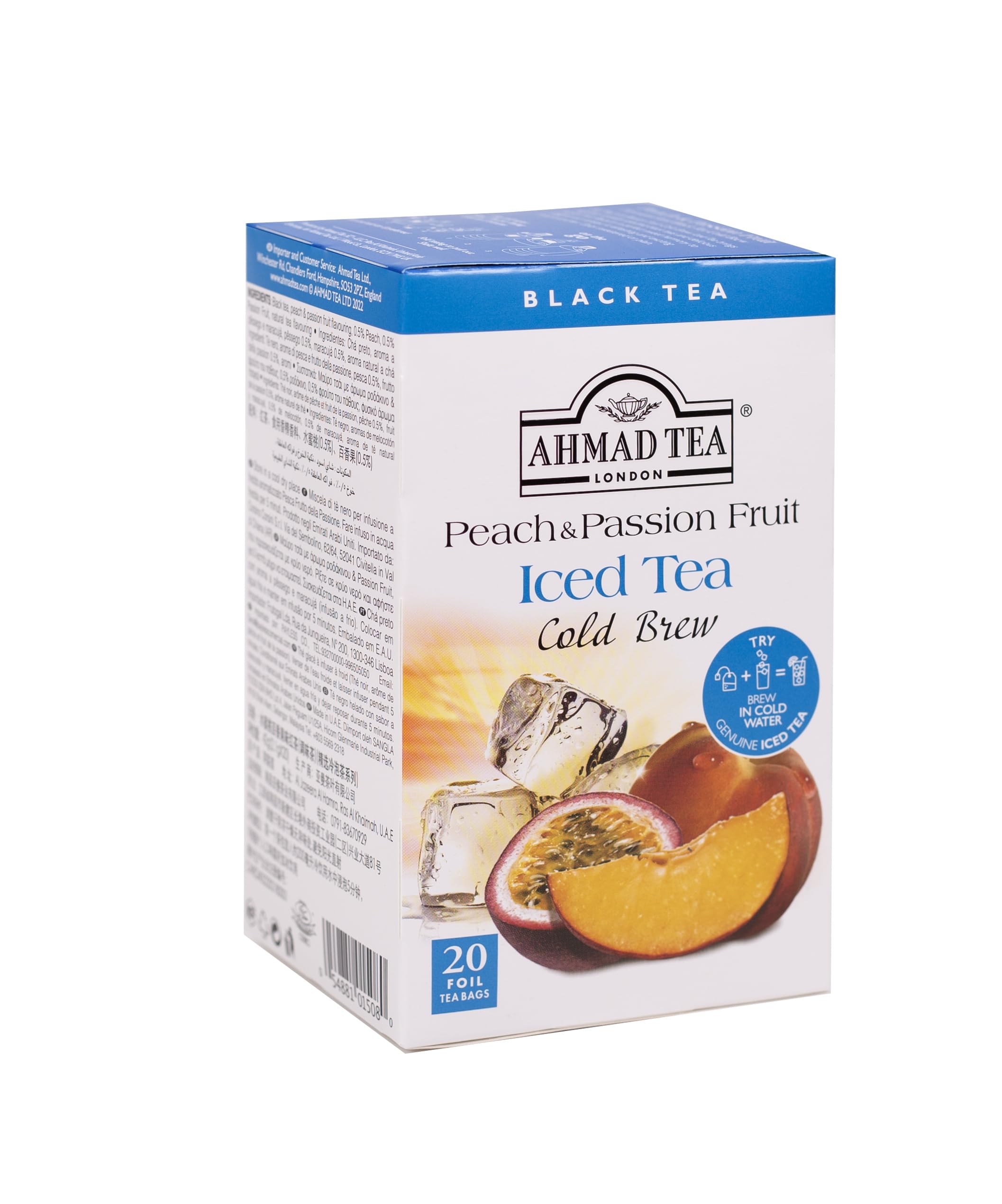 Ahmad Tea Pfirsich &amp; Passionsfrucht Cold Brew Schwarztee - 20 Teebeutel 3