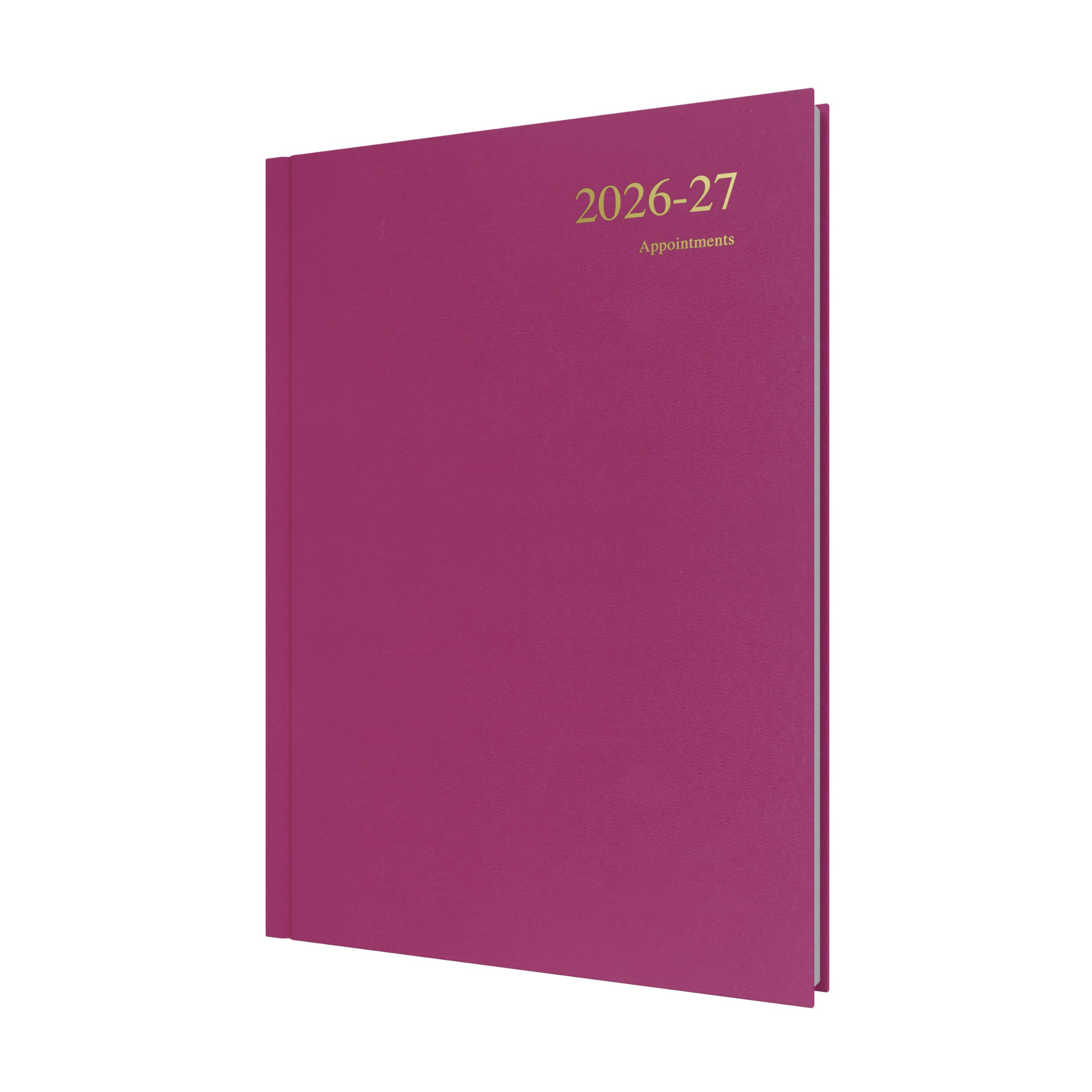 Collins 2026-2027 Essential Academic Year Planner - A4 Day-to-Page Organizer | Dark Pink Hardcover