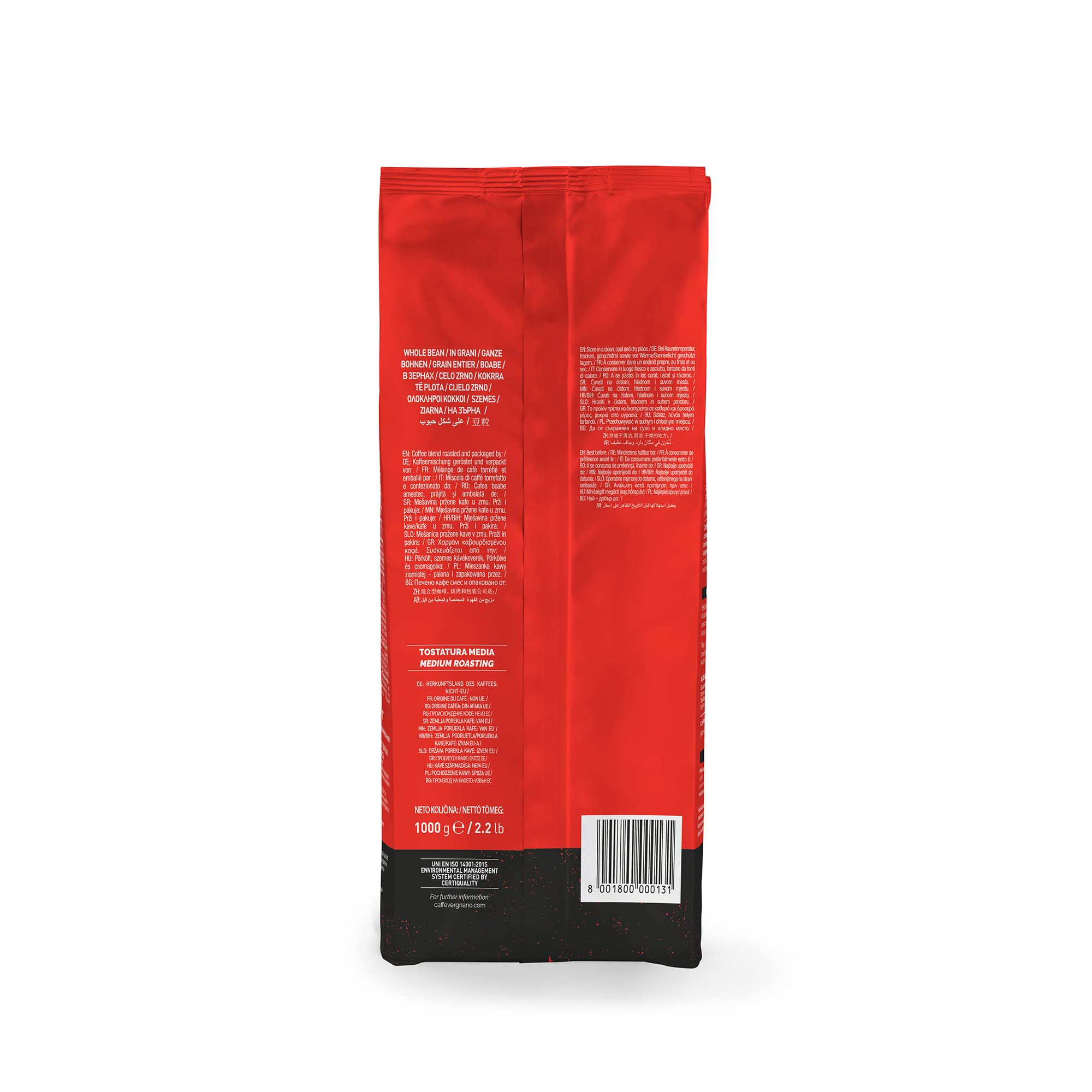 Caffè Vergnano 1882 Espresso, ganze Bohnenkaffee – 1-kg-Packung 6