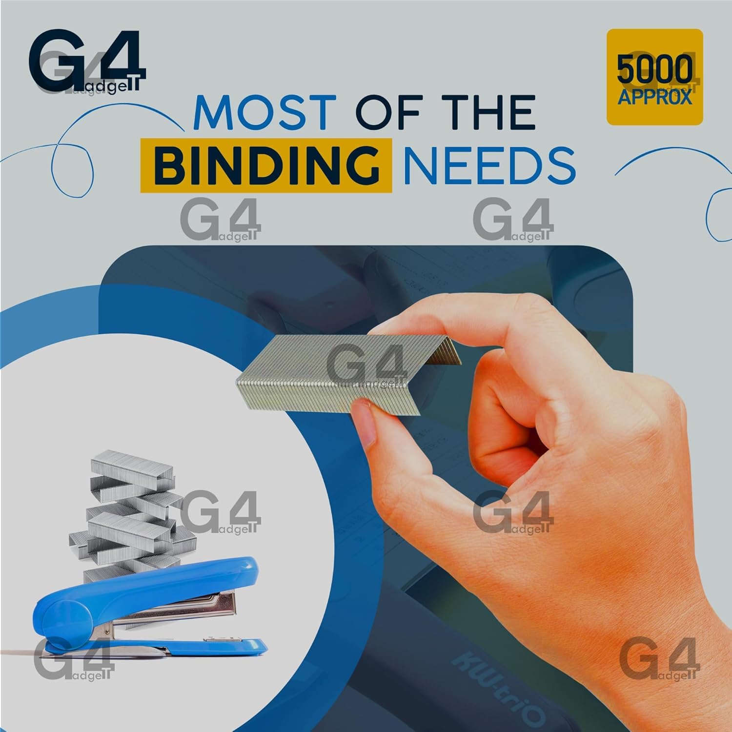 5200 x 24/6 No.16 Standard Staples - 24/6mm Staples for Desktop Staplers an 3