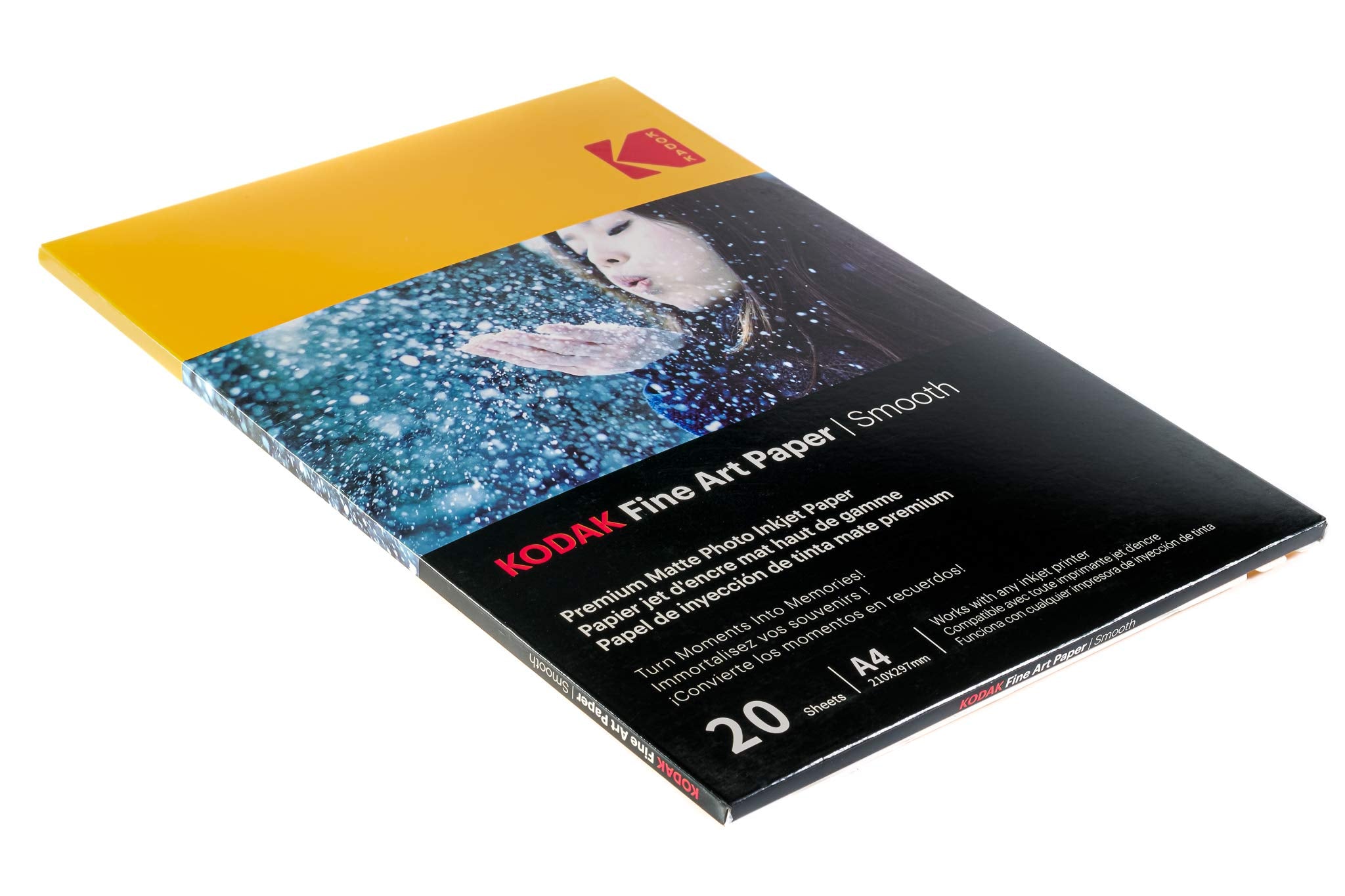 KODAK Fine Art Matte Photo Paper - 20 Sheets A4, 340g/m² Inkjet Compatible 4