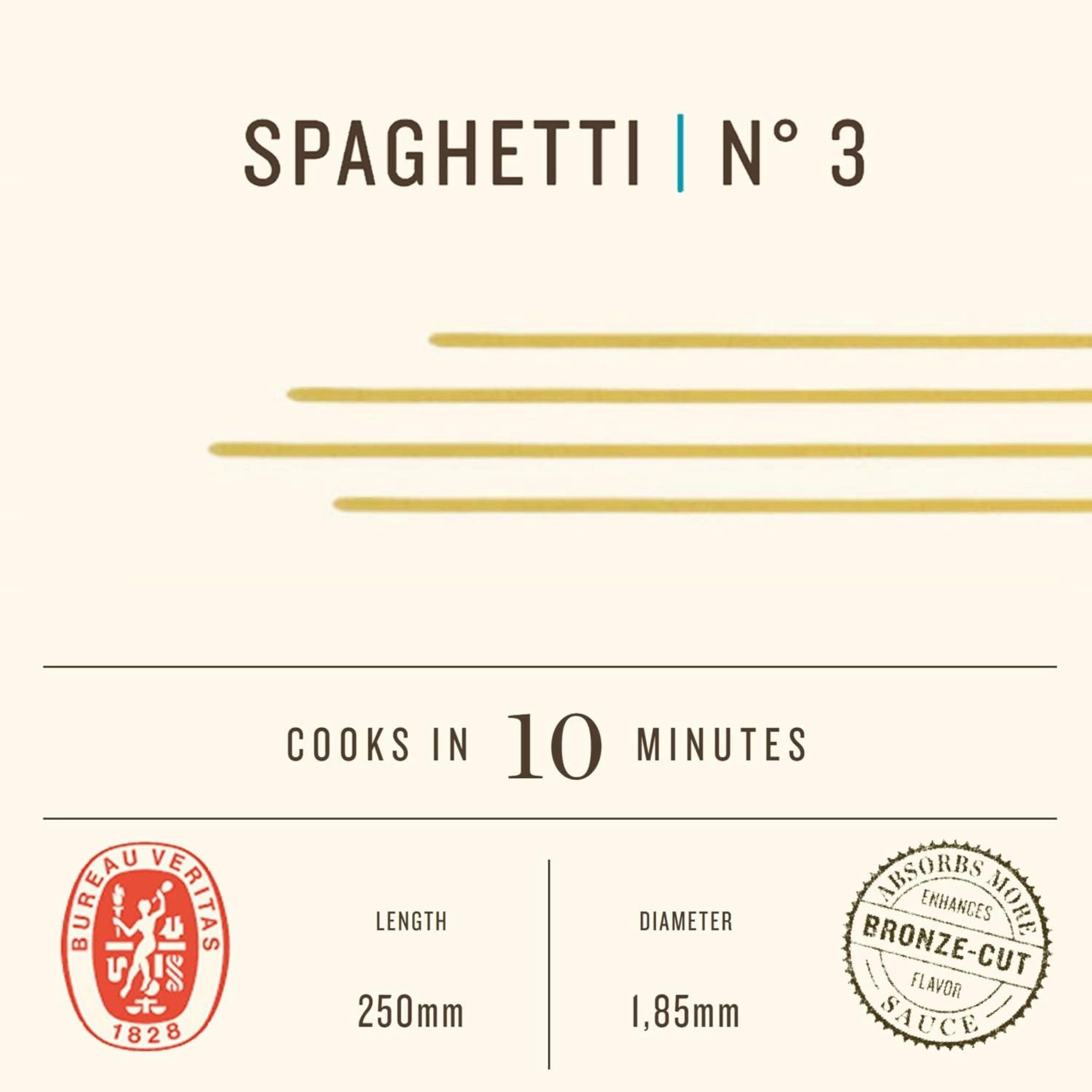 Rummo Gluten Free Spaghetti Pasta No. 3 - 340g Pack of 1 | Made in Italy 3