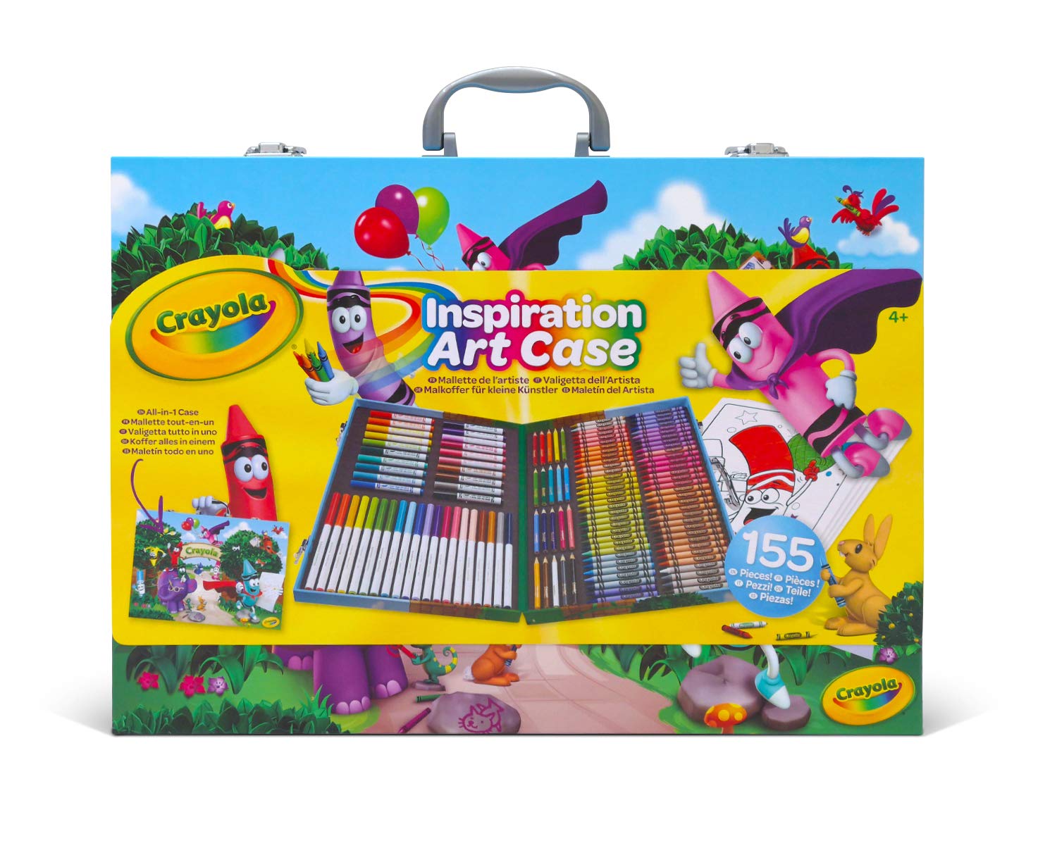 Crayola Inspiration Art Case – 155-teiliges Kunstbedarfsset für Kinder mit Buntstiften, Markern und Bleistiften 3