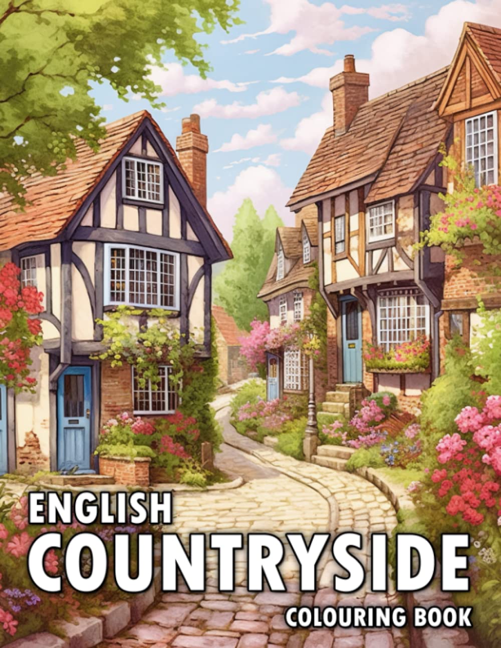 Tony Clark - English Countryside Colouring Book | 50 Illustrations | Paperback