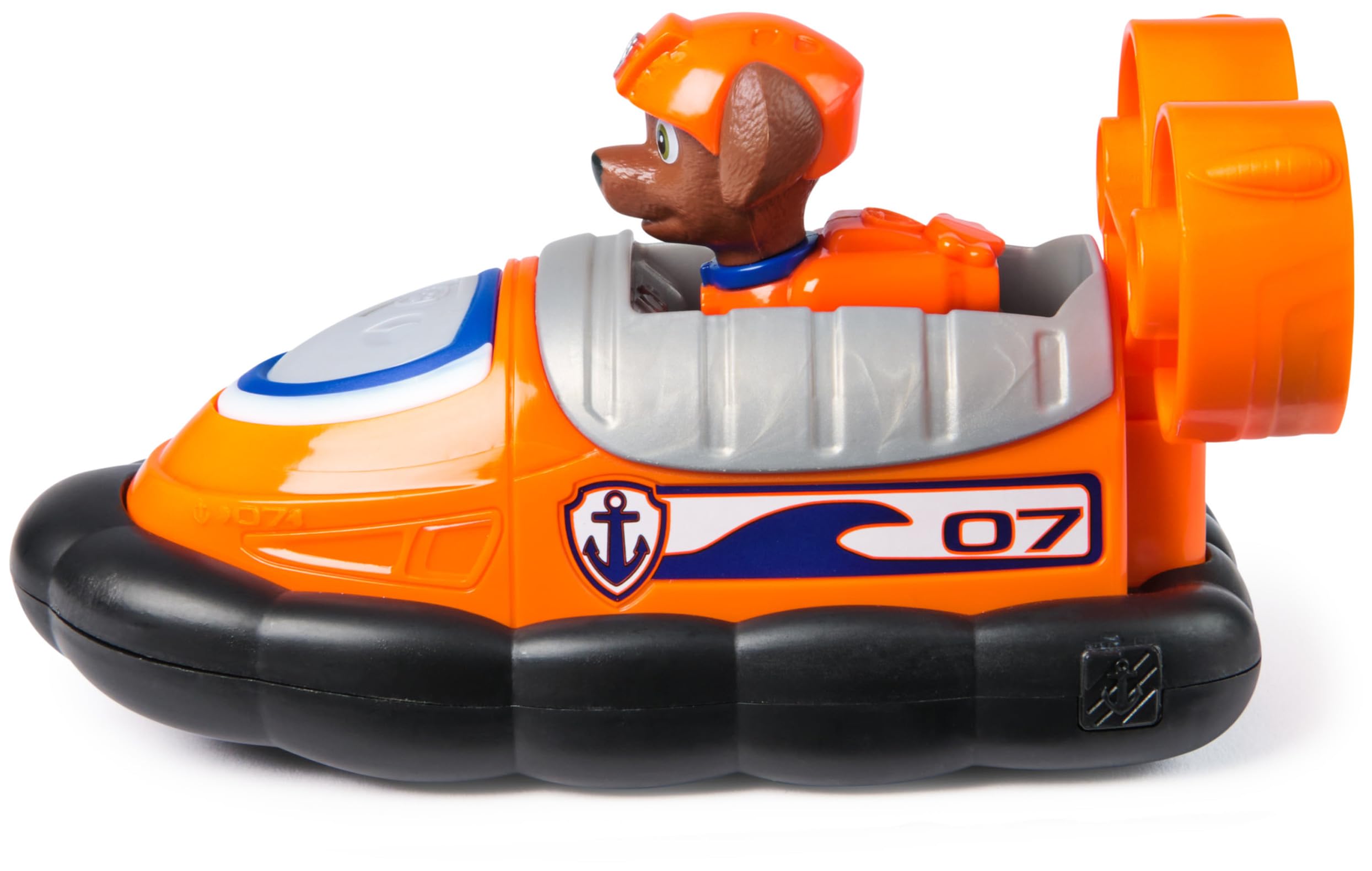 Paw Patrol Zuma's Hovercraft Toy Car & Collectible Figure Playset | Ages 3-9 | Orange Plastic 5