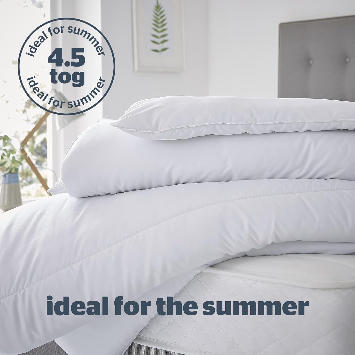 Silentnight – Kühlere Sommerbettdecke, 4,5 Tog, Mikrofaser, Kingsize 5