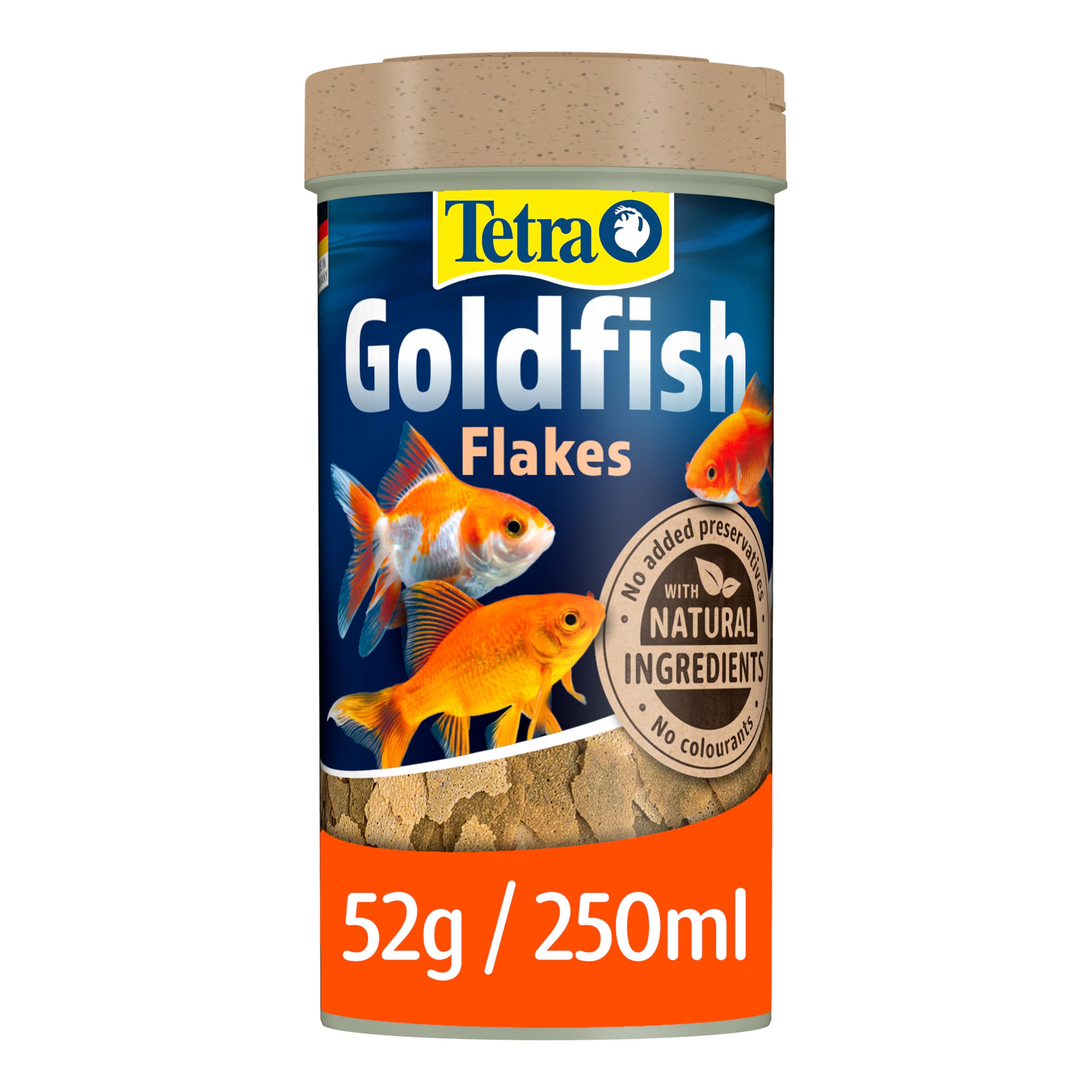 Tetra Goldfish Flakes - Balanced Nutrition for Coldwater Fish | 250 ml Pouch