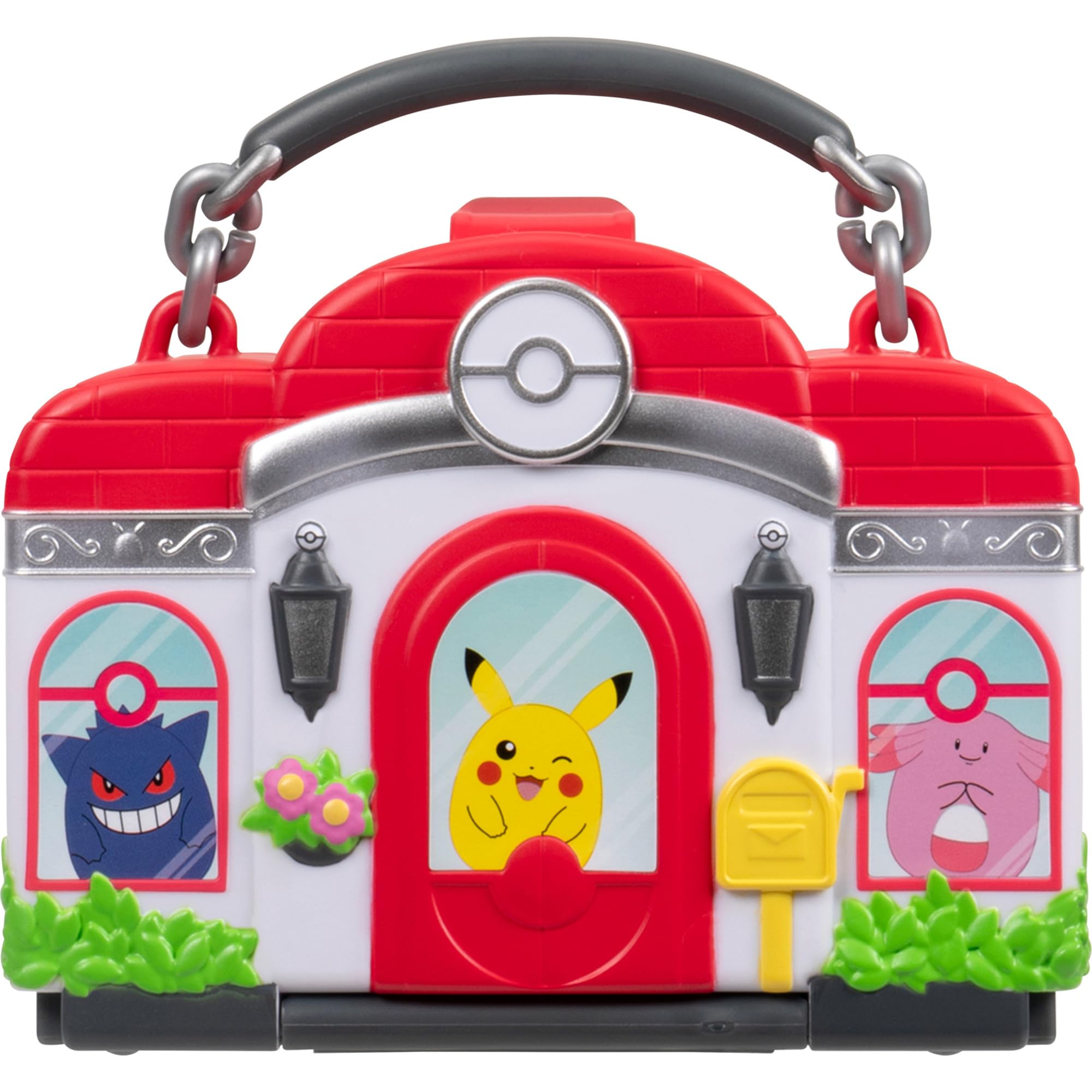 Squish-a-longs Pokémon Centre Playset by Jazwares | Includes 4 Mini-Squish | Portable Truck