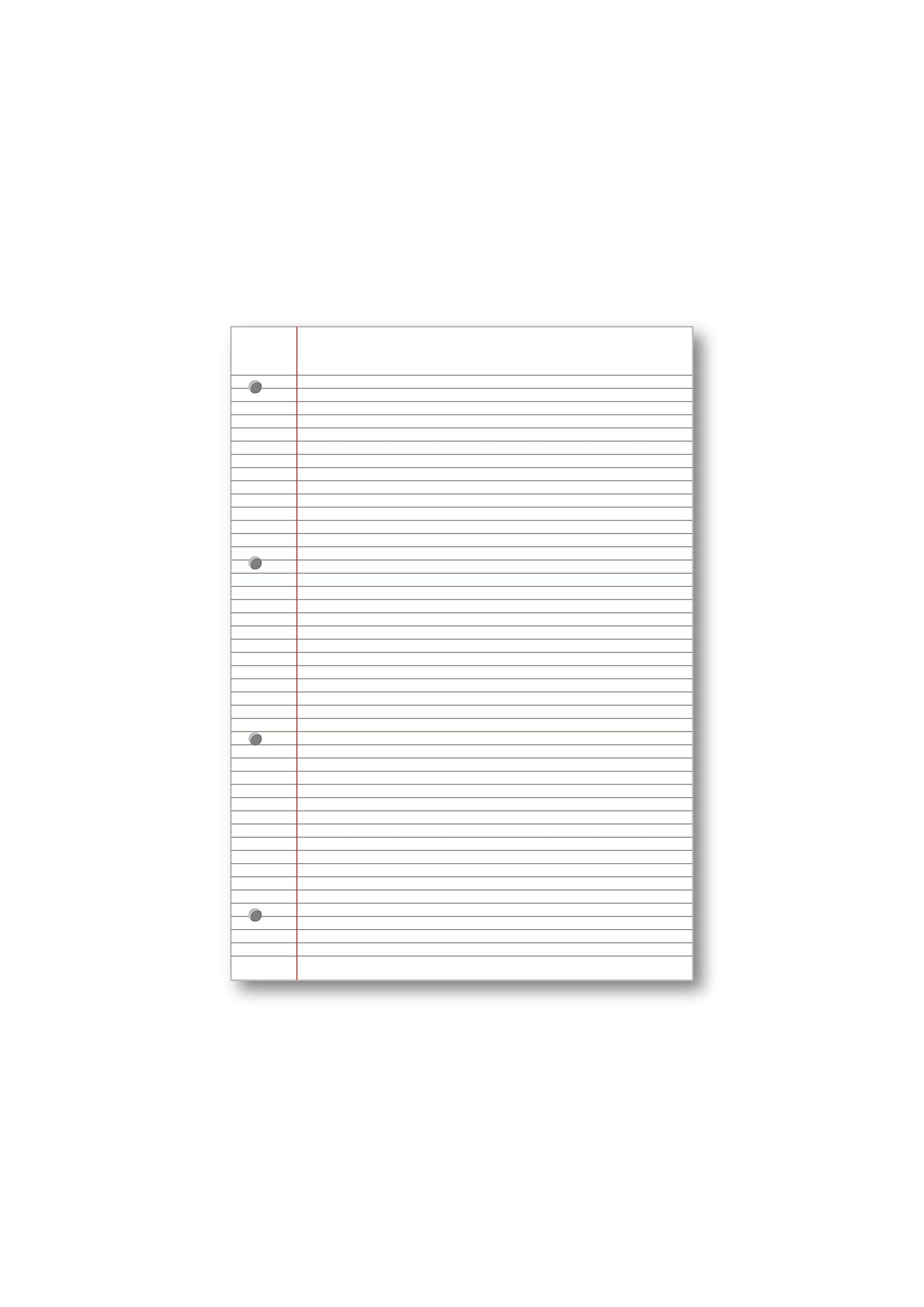 SUMMIT Hamelin A4 Refill Pad - 5 Pack | 160 Pages Each | 6mm Narrow Ruled with Margin 4