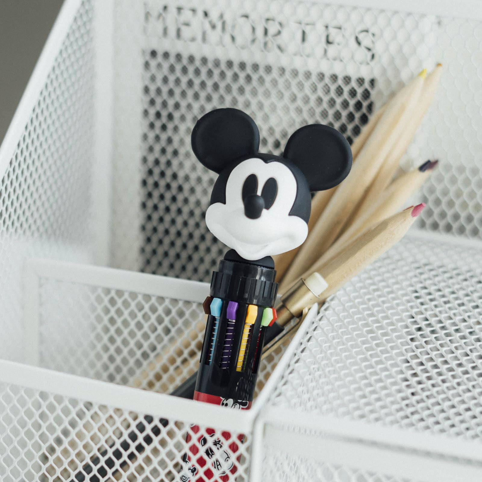 Grupo Erik Disney Mickey Mouse 10-in-1 Retractable Ballpoint Pen | 0.5mm Line Size | 10 Ink Colors 6