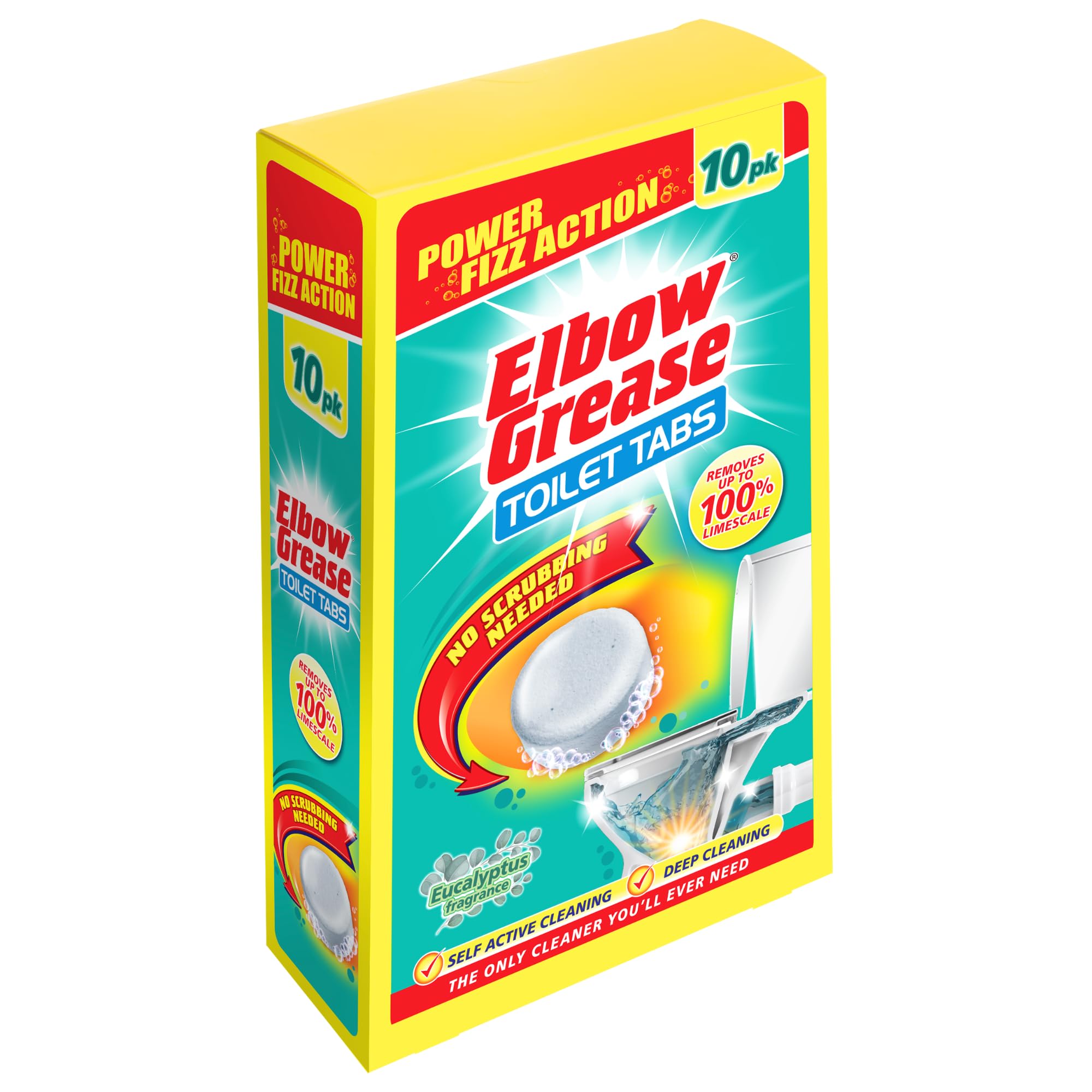Elbow Grease Toilet Cleaner Tabs - Eucalyptus Scent | 10 Count 1