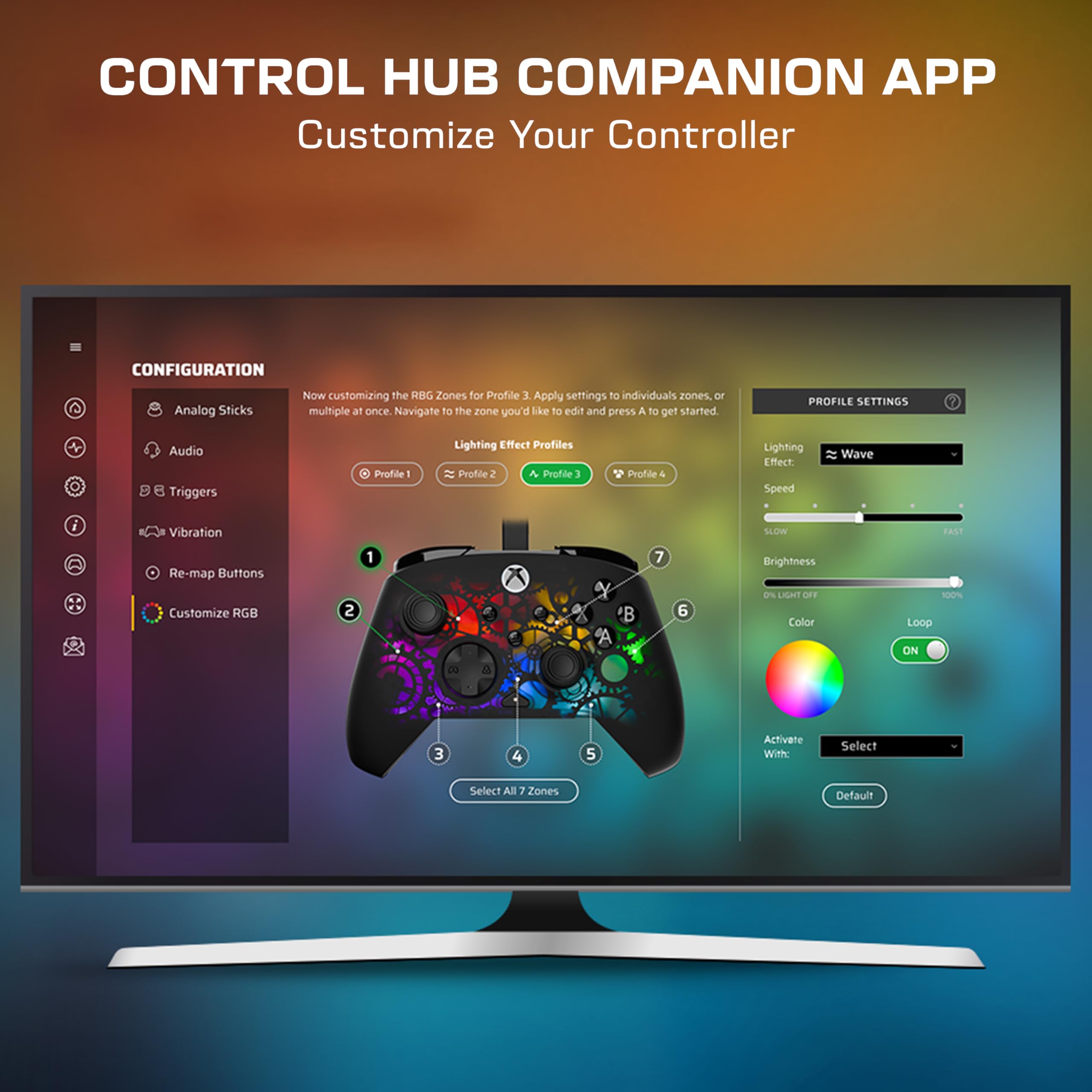 Turtle Beach Afterglow Ignite Time Machine Wired RGB Gaming Controller for 5