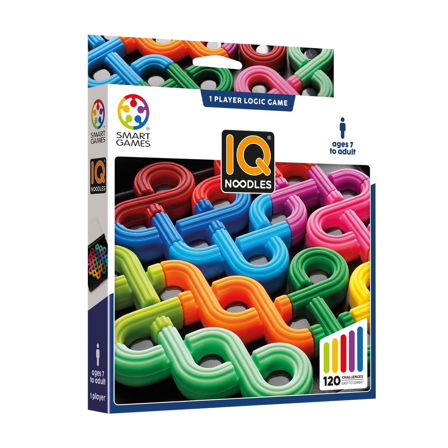 SmartGames IQ Noodles - 120 Challenges, Ages 7+, Multicoloured 1