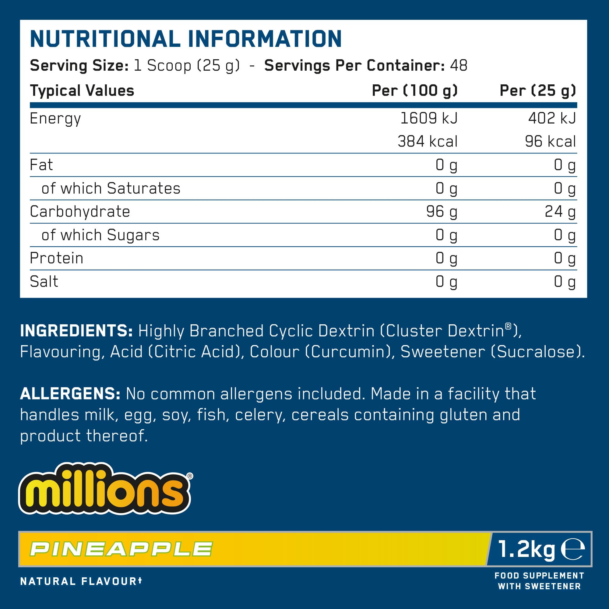 Applied Nutrition Carb X Highly Branched Cyclic Dextrin Carbohydrates Powder | 1200g Tub | Vegan, Gluten-Free 6