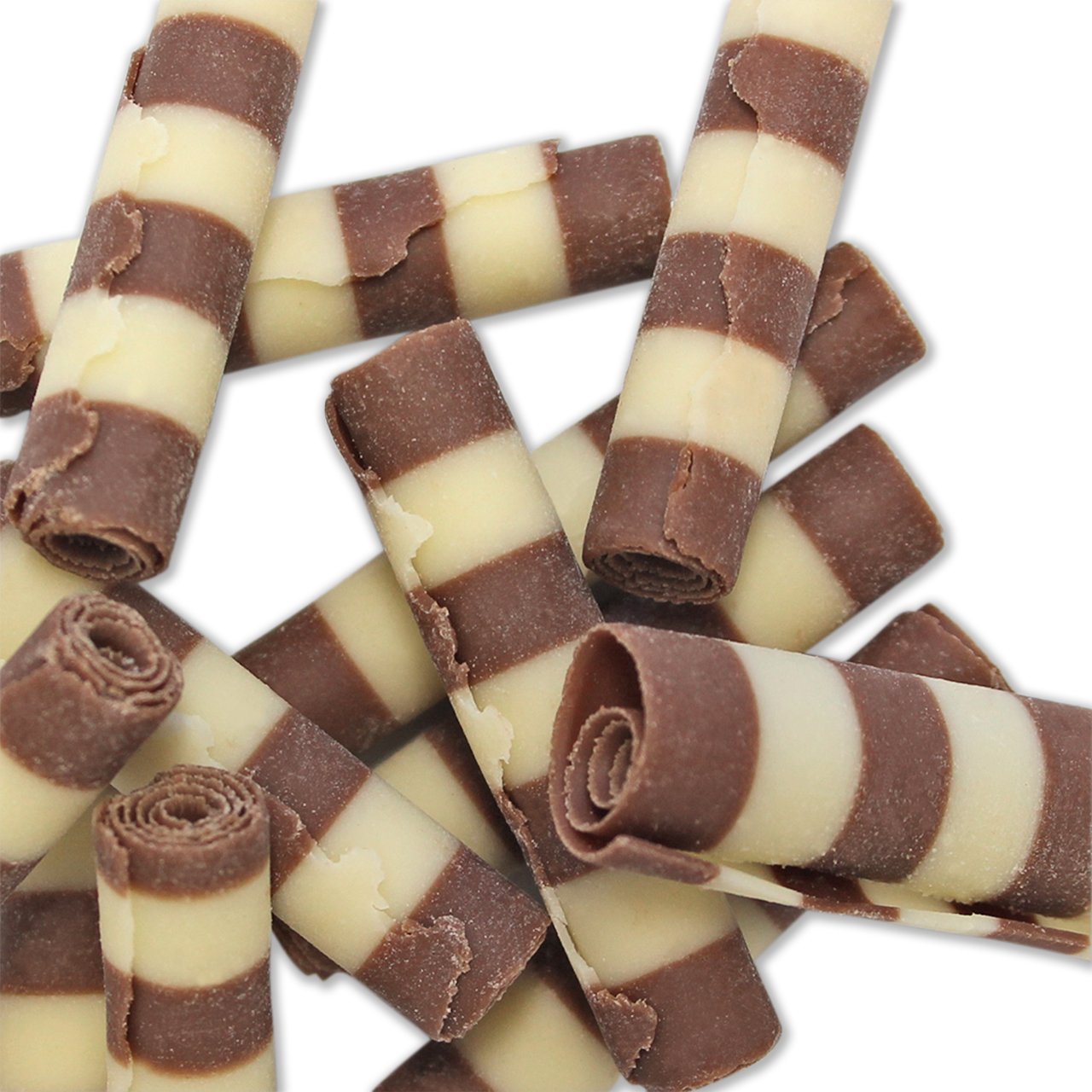 PME Belgian Chocolate Striped Cigarellos - Premium Edible Decoration | 100g 5