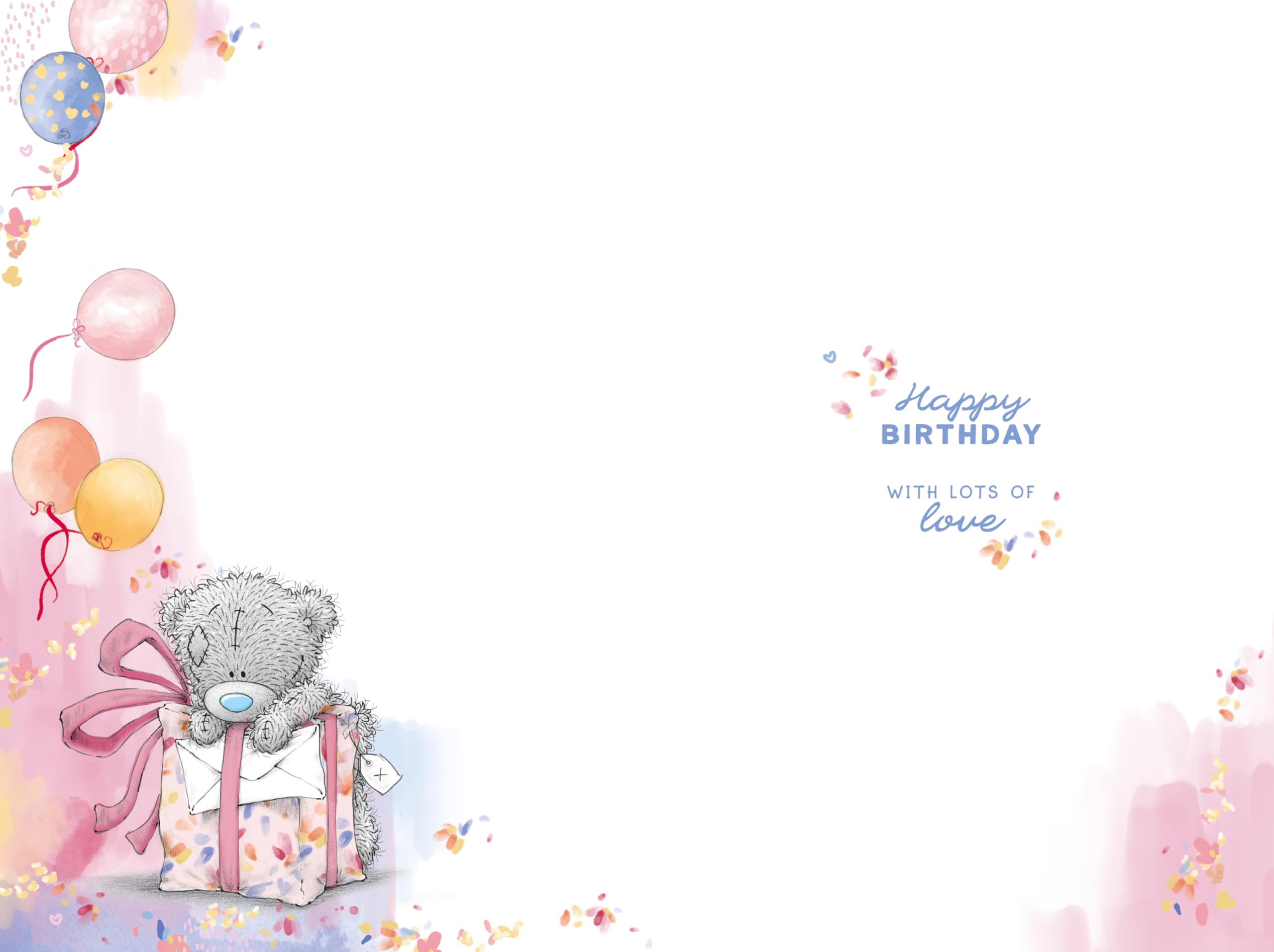 Me To You Bear Tatty Teddy Luxury Gold Foil Birthday Card for Nan | 6 x 9 Inches