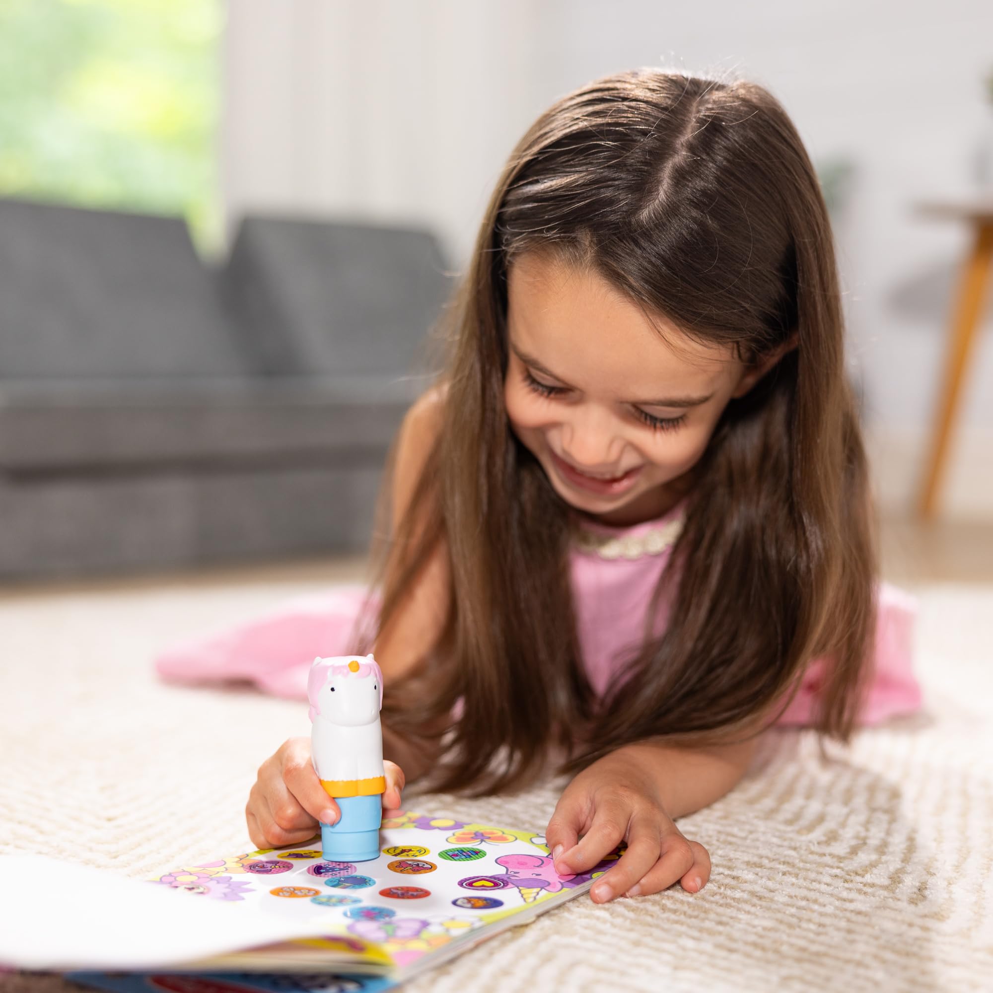 Melissa & Doug Sticker Wow Stamper & Activity Pad - Unicorn Theme | Mess-Free Play | Ages 3+ 6