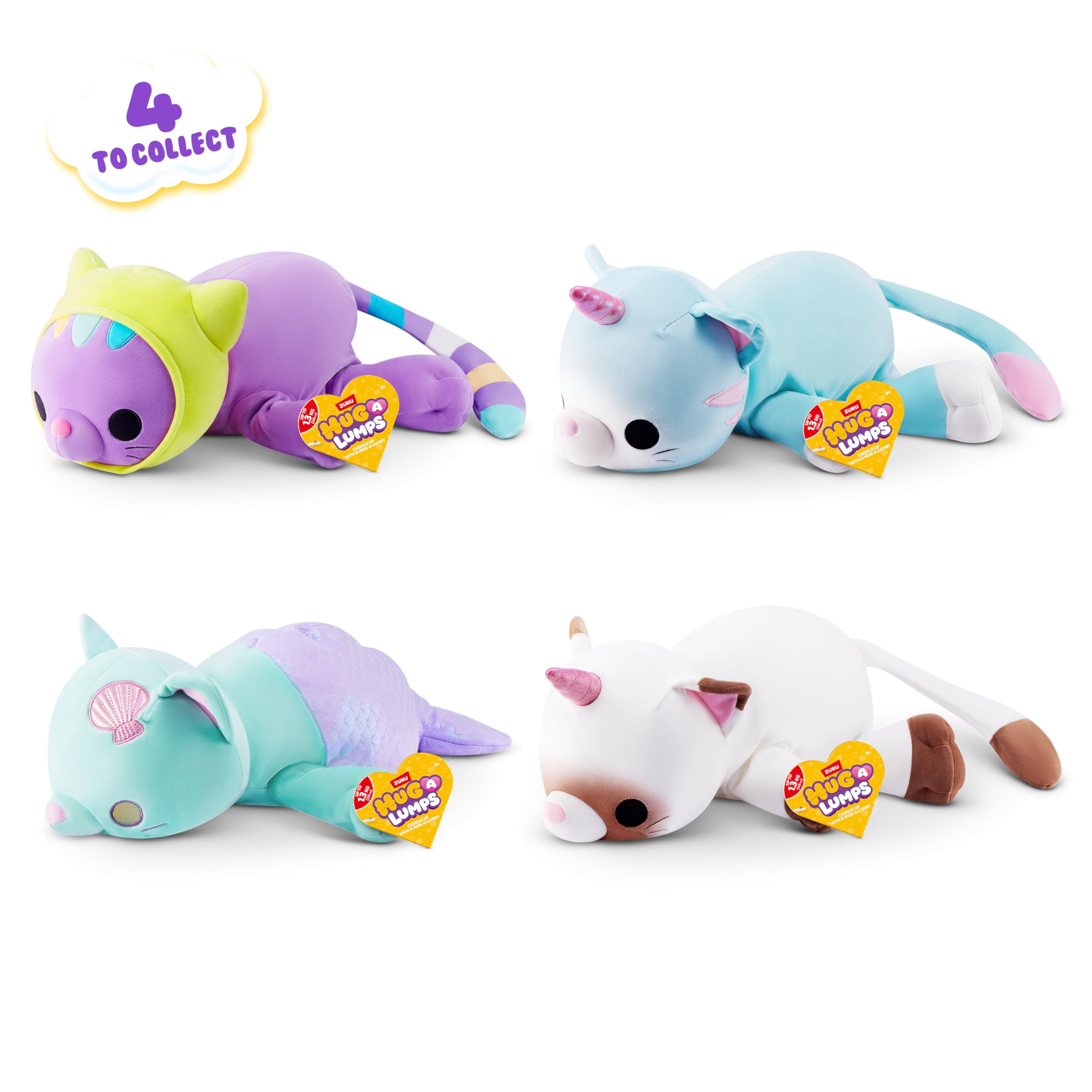 Hug-A-Lumps Kitty Collection Myrtle Medium Weighted Plush - 1.5kg | Polyester | Unisex Children