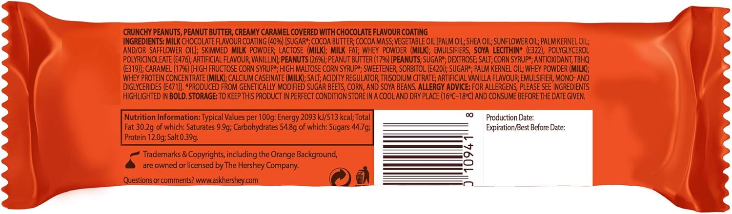Reese's Nutrageous Erdnussbutterriegel – 18er-Packung (je 47 g) 4