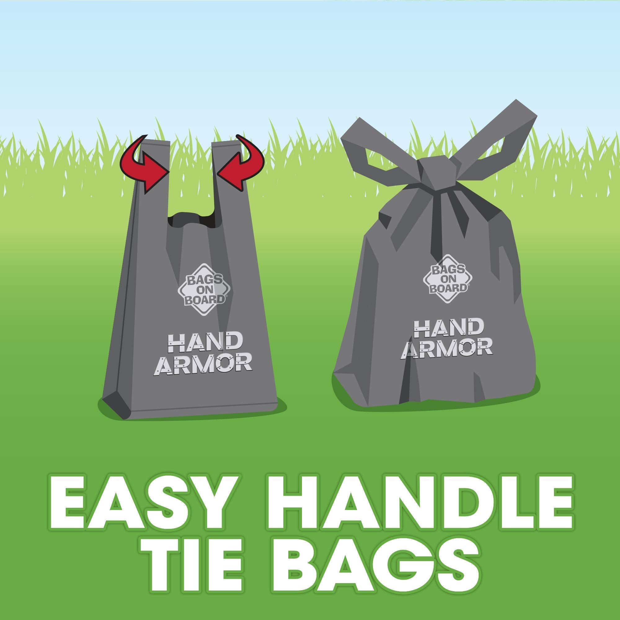 Bags on Board Hand Armour Extra Thick Dog Poo Bags - Leak Proof | 7 x 15 in | 200 Count 4