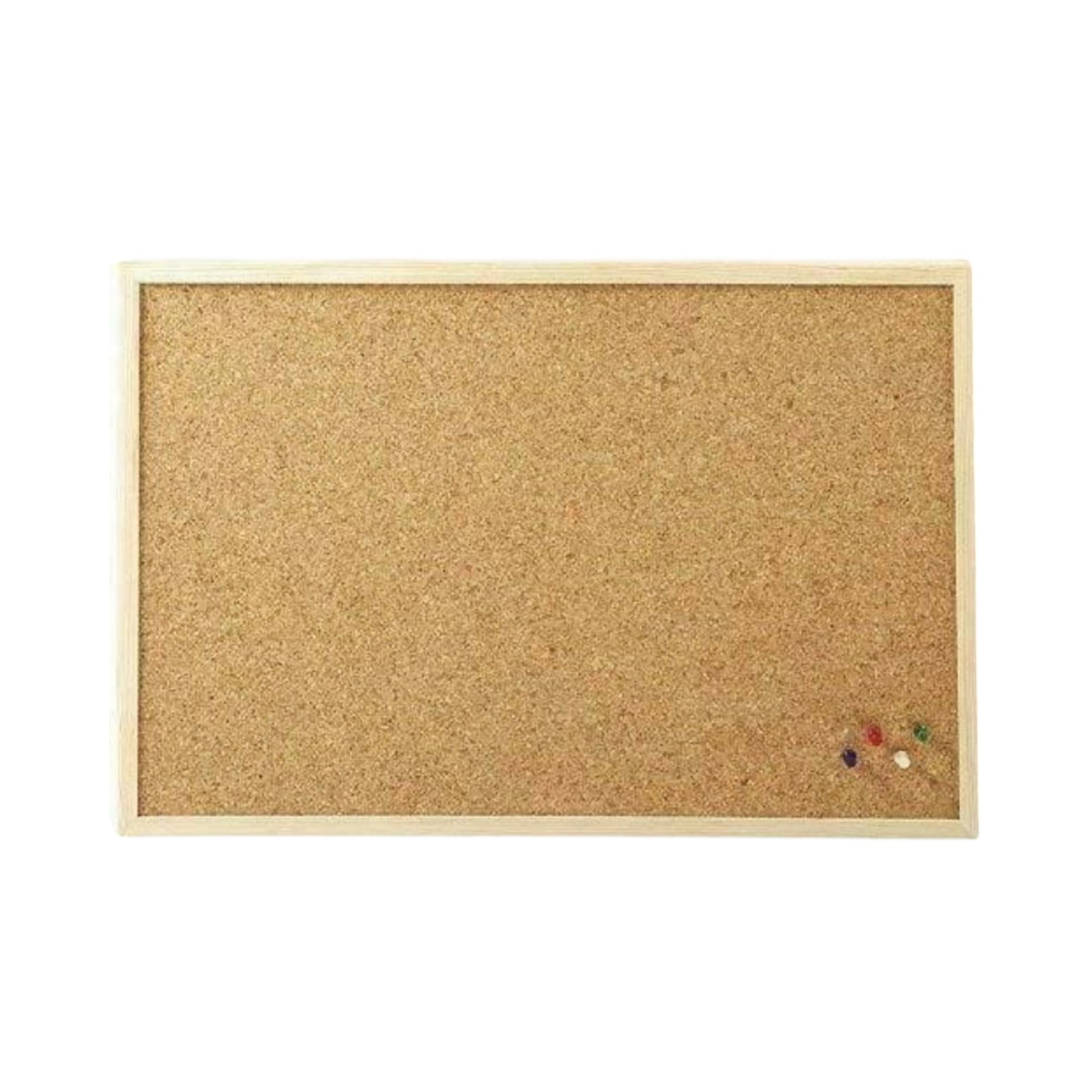 REQUISITE NEEDS Cork Bulletin Board - 60 x 40 cm | 15mm Thick | Wall Mount