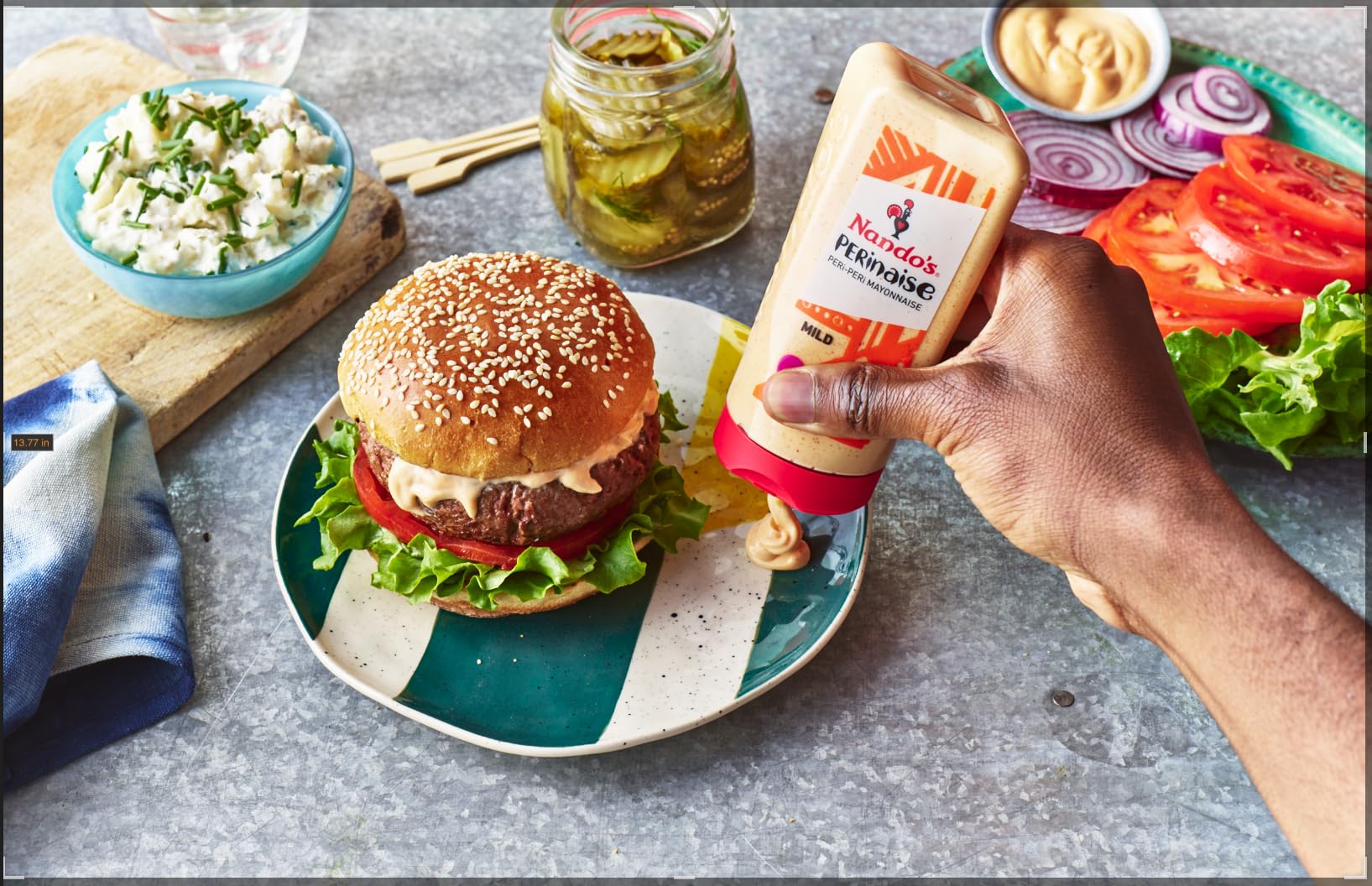 Nando's Mild PERinaise Mayonnaise - Creamy Peri-Peri Sauce | 265g Squeezy Bottle