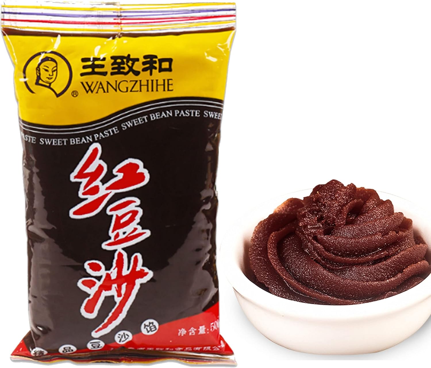 Wangzhihe Sweet Red Bean Paste 500g - Brown 1