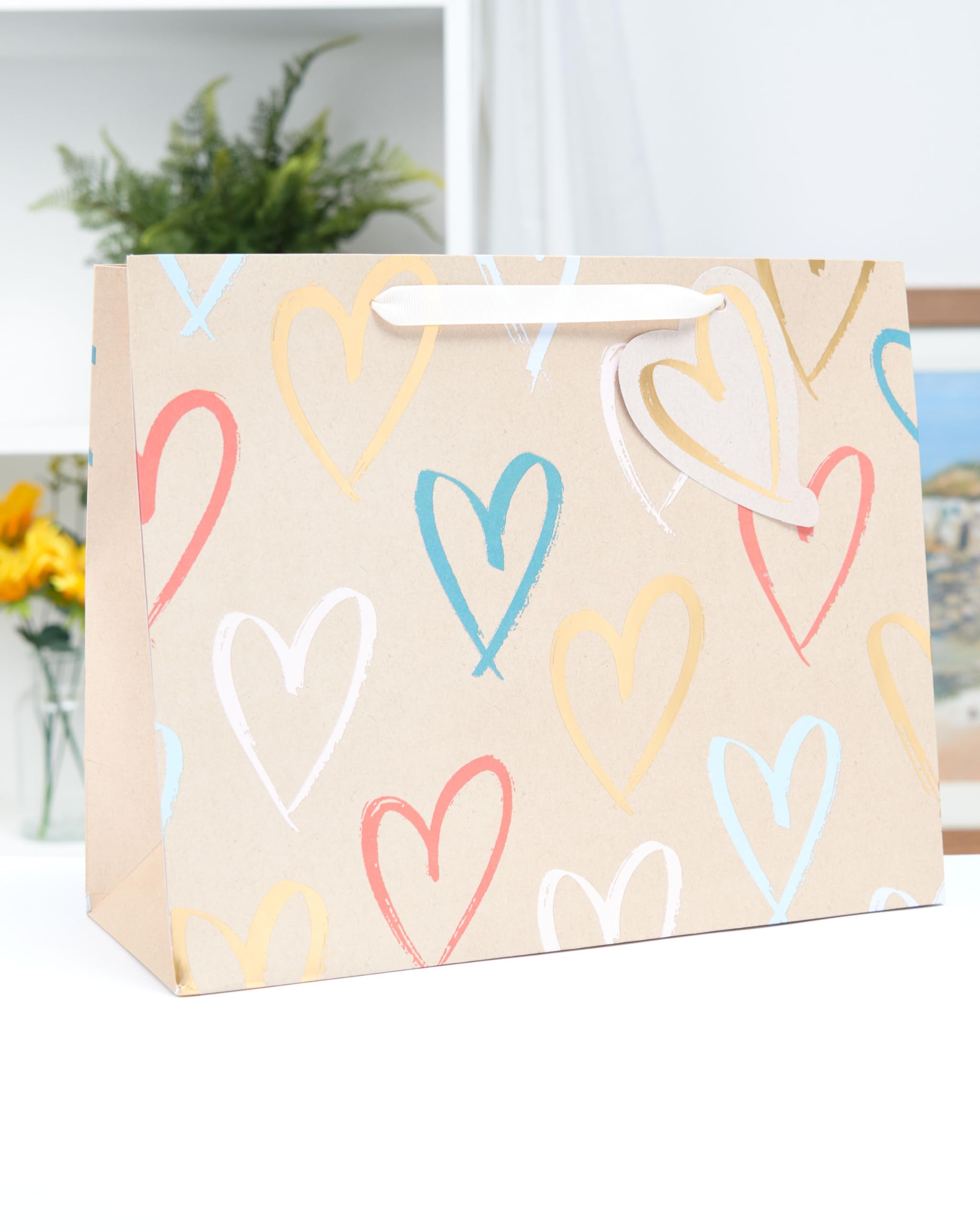UK Greetings Large Gift Bag for Her/Friend | Foiled Scripted Lettering | FSC Certified Cardboard 3