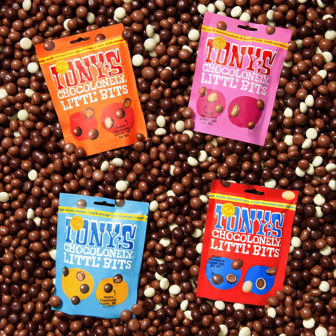 Tony's Chocolonely – Littl‘ Bits Triple Chocolate Mix Balls – Mini-Schokoladenleckereien im Beutel zum Teilen – 100 g 4