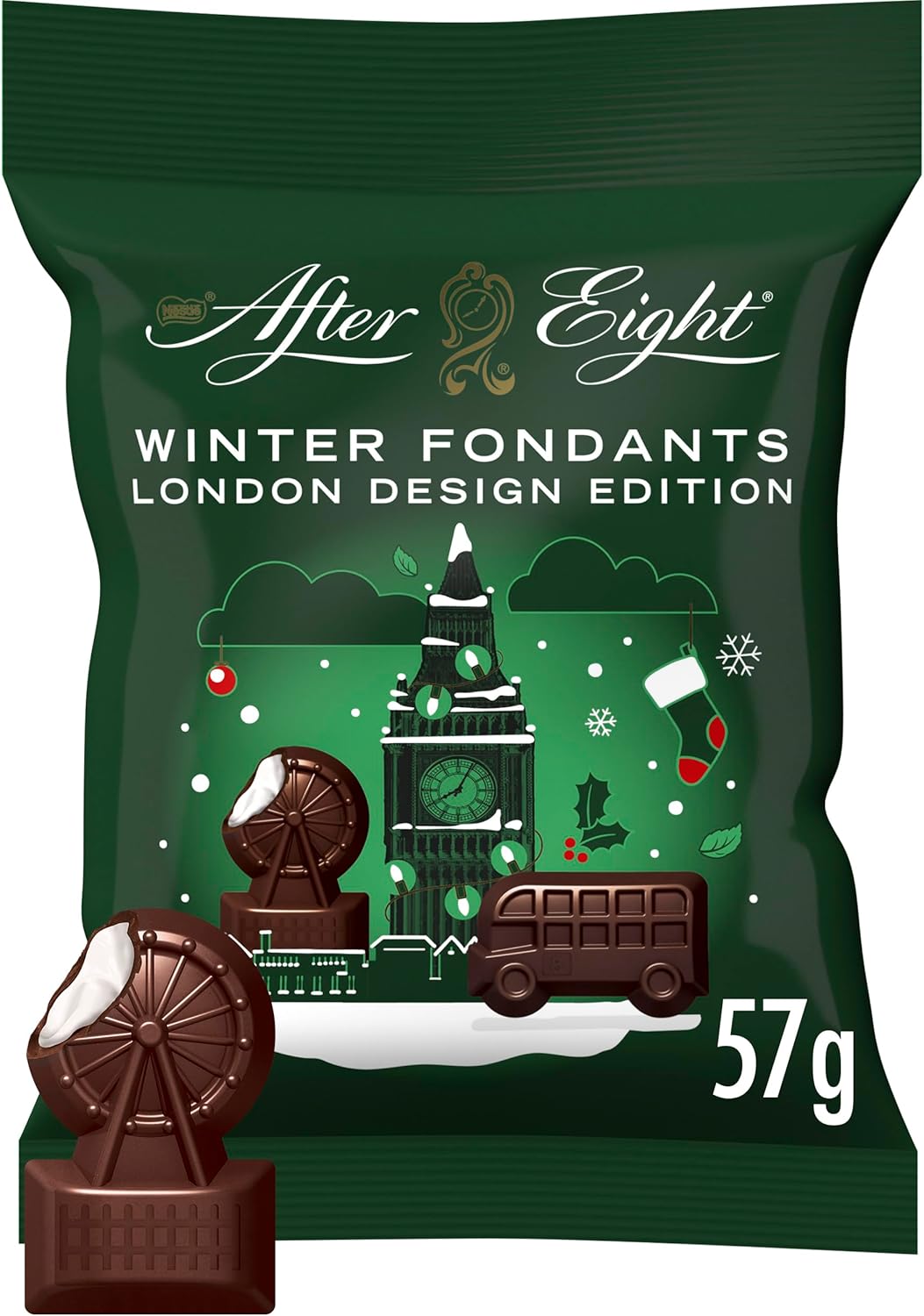 After Eight Winter Fondants Dunkle Minze Schokolade Beutel, 57g 3