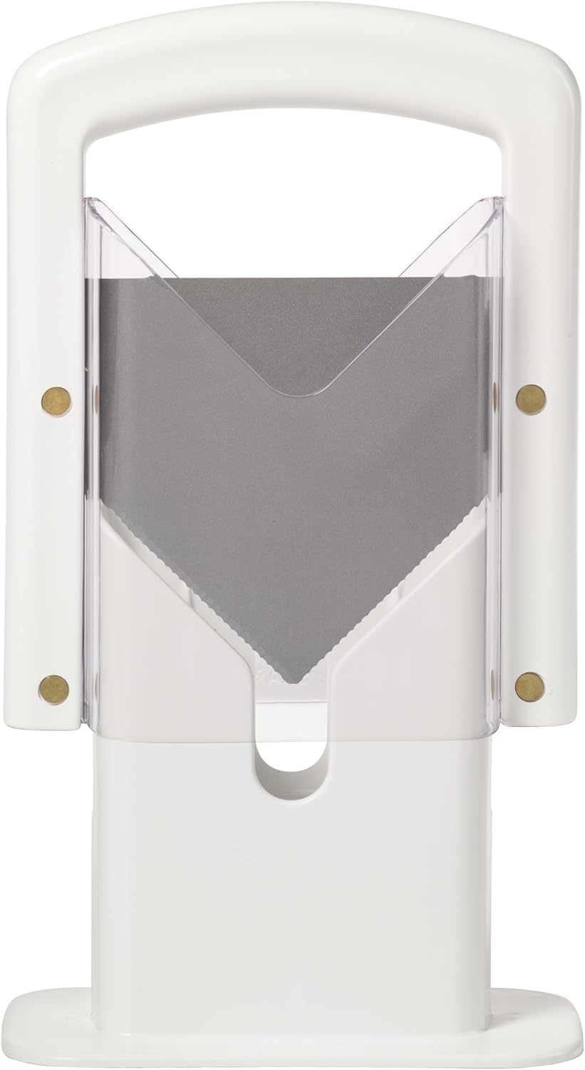 KitchenCraft Bagel Slicer in Gift Box, Plastic / Carbon Steel, White, 18 x 9.5 x 23.5cm 3