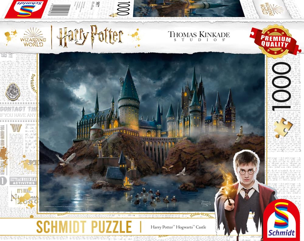 Schmidt Harry Potter Hogwarts Castle Jigsaw Puzzle - 1000 Pieces | Thomas Kinkade Artwork