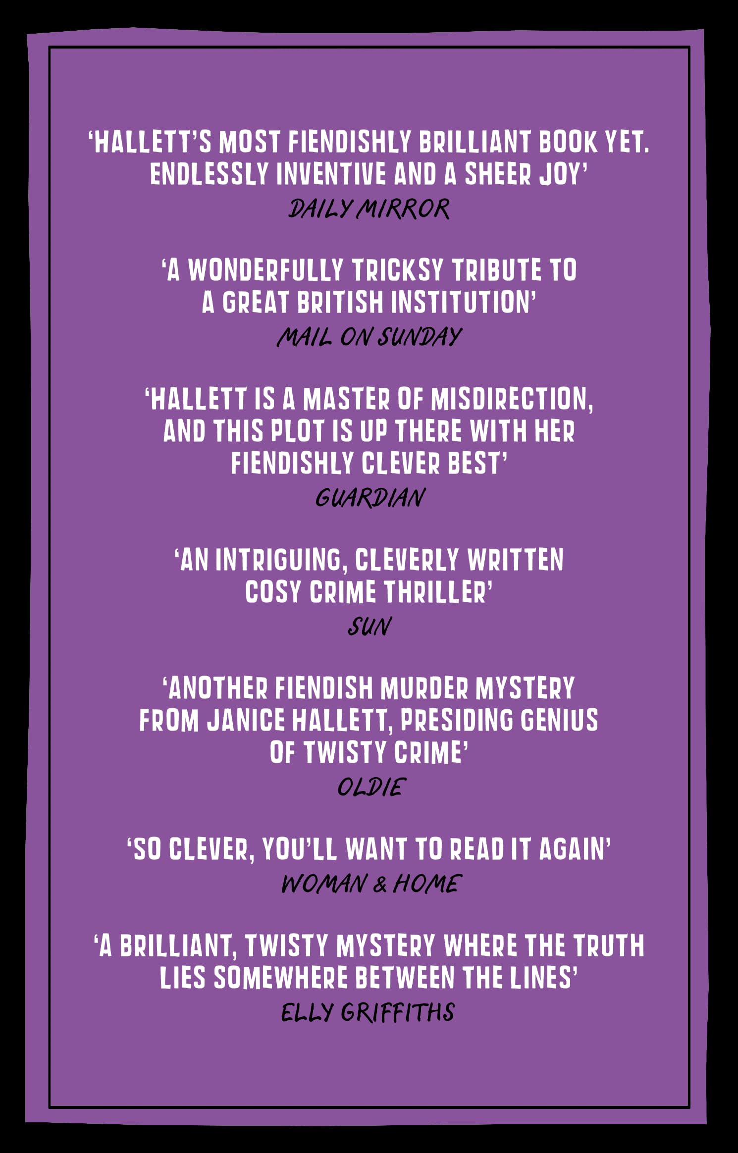 Profile Books The Killer Question by Janice Hallett | Paperback | Mystery Thriller 5