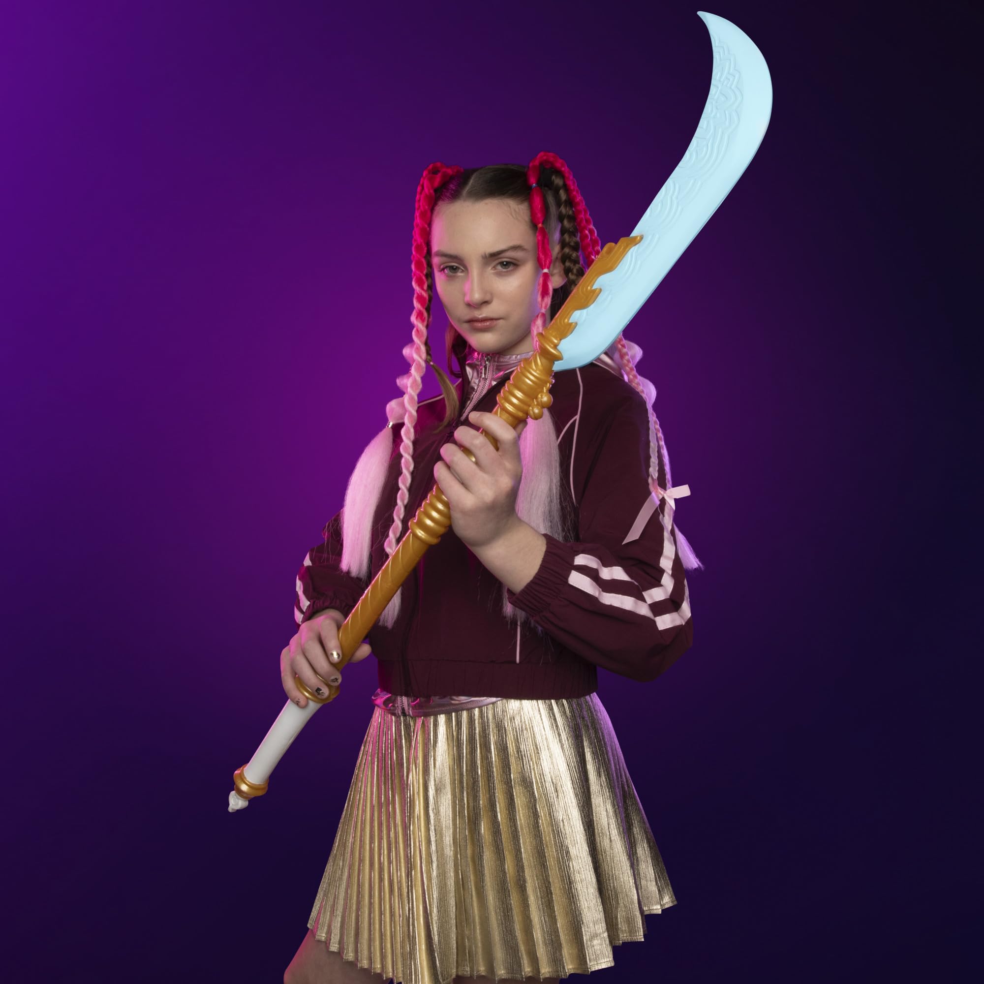 Hasbro Nerf KPop Demon Hunters Mira's Curved Moon Sword - 36 Inches, Ages 6+ 5