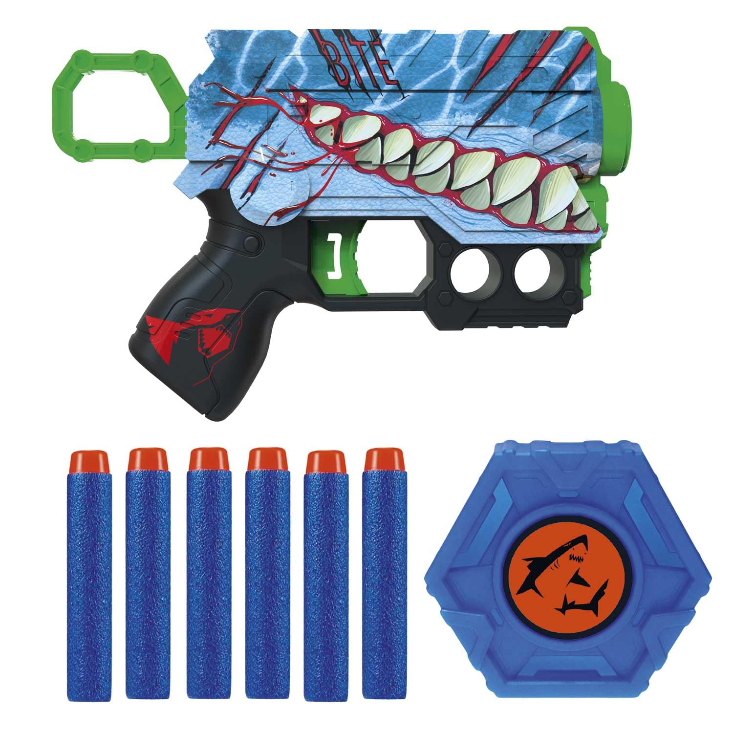 CRAZE BLASTER-X Foam Gun - 16cm Blaster, 6 Foam Darts, 10m Range | Ages 3+