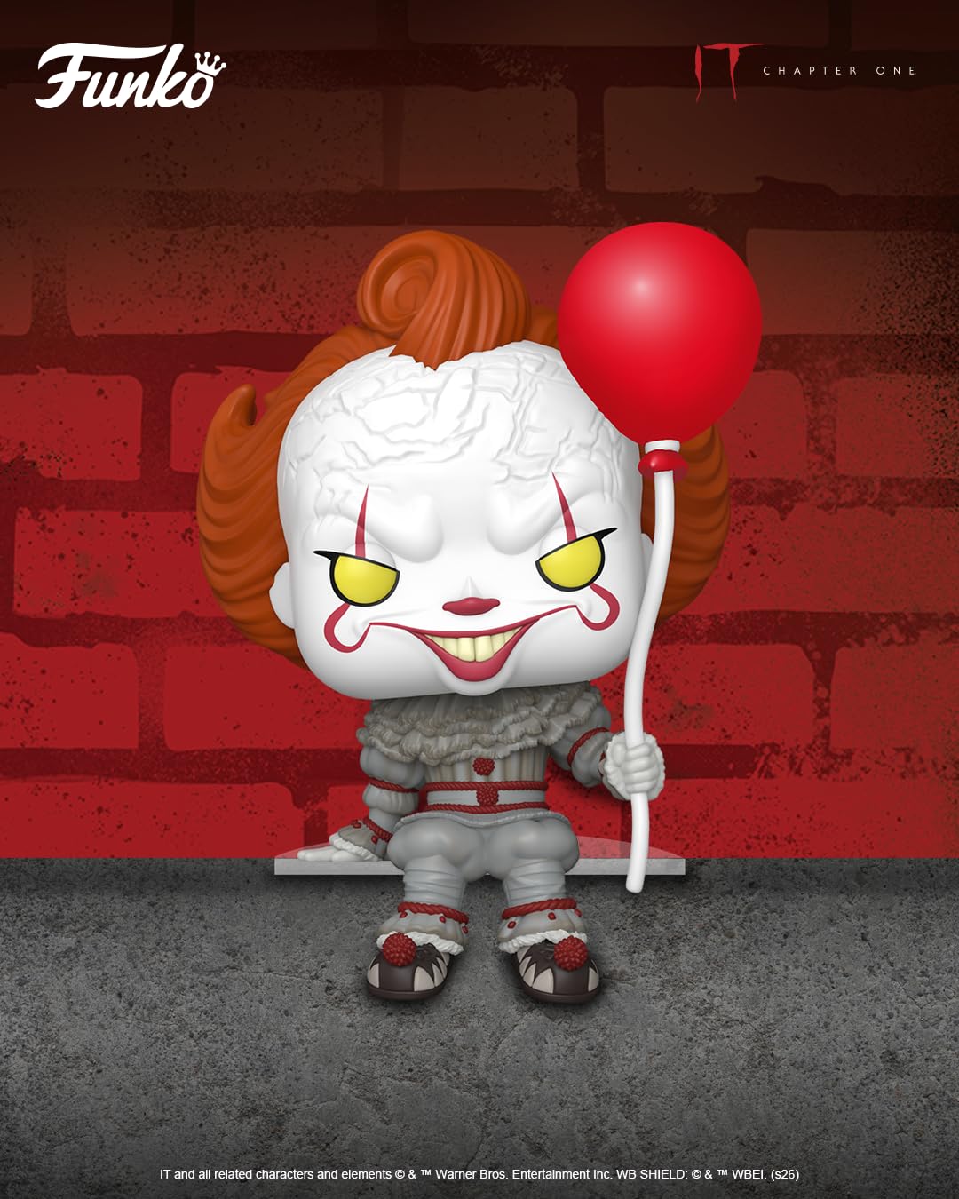 Funko POP! Pennywise Sitting Shelf Sitter Vinyl Figure | 3.75 in | Multicolor 3