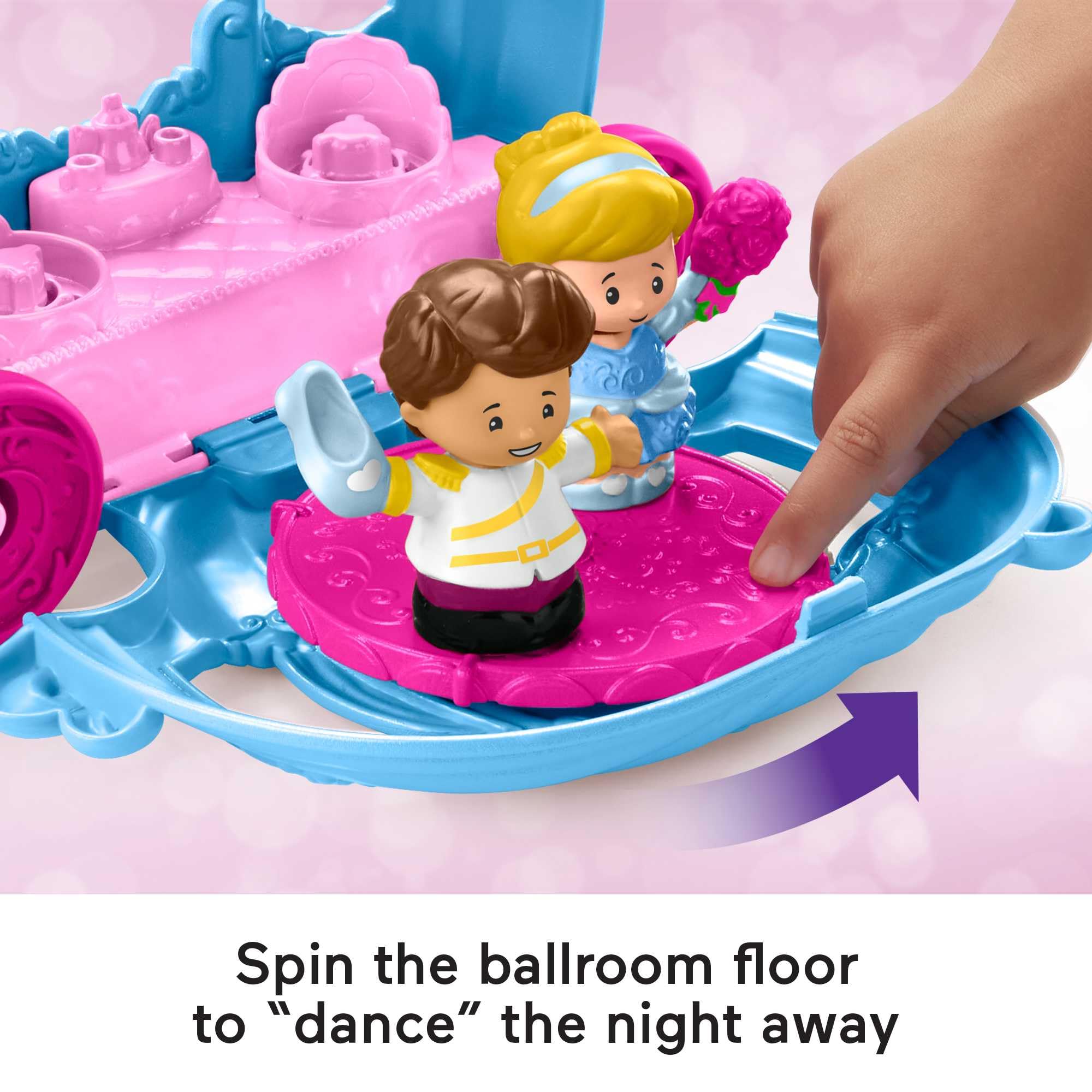Fisher-Price Little People Disney Princess Cinderella’s Dancing Carriage Playset | Ages 1.5-5 3