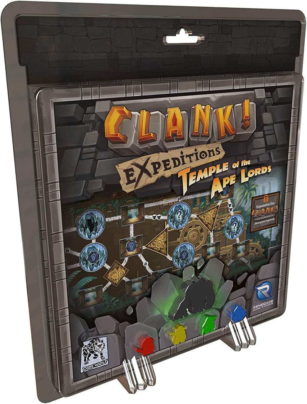 Dire Wolf Clank Expeditions: Temple of The Ape Lords Expansion | Strategy Board Game | 4 Players