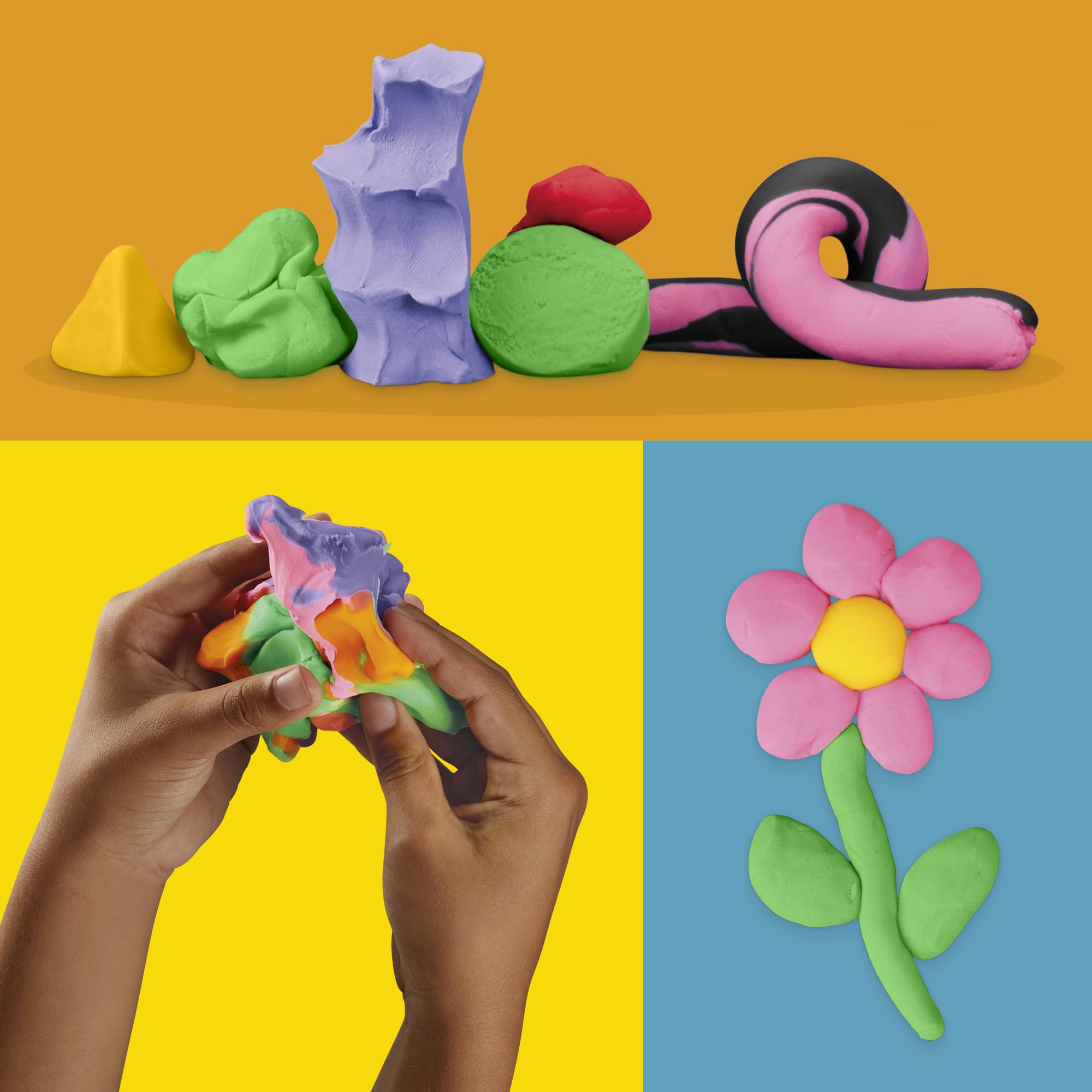 Play-Doh Favorite Colour Pack - 9 Cans (7x113g, 2x57g) | Non-Toxic Modeling Compound 7