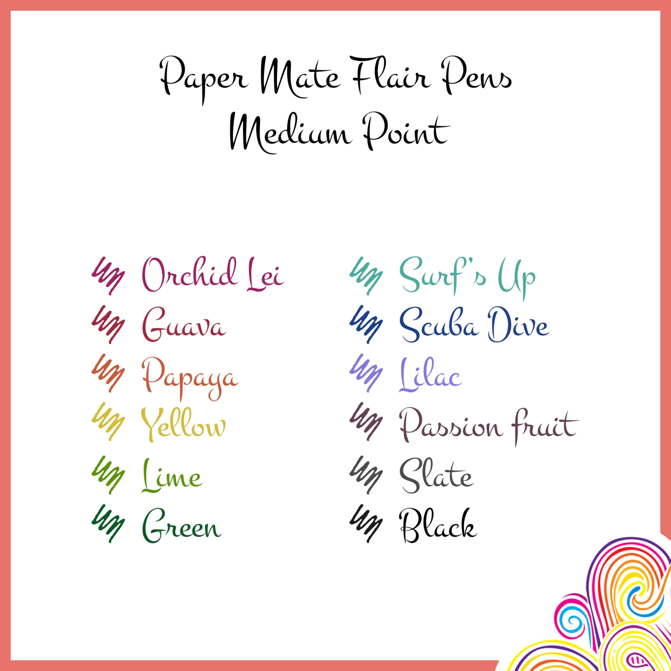 Paper Mate Flair Felt Tip Pens - Medium Point 0.7mm | No-Bleed Ink | Pack of 12 8