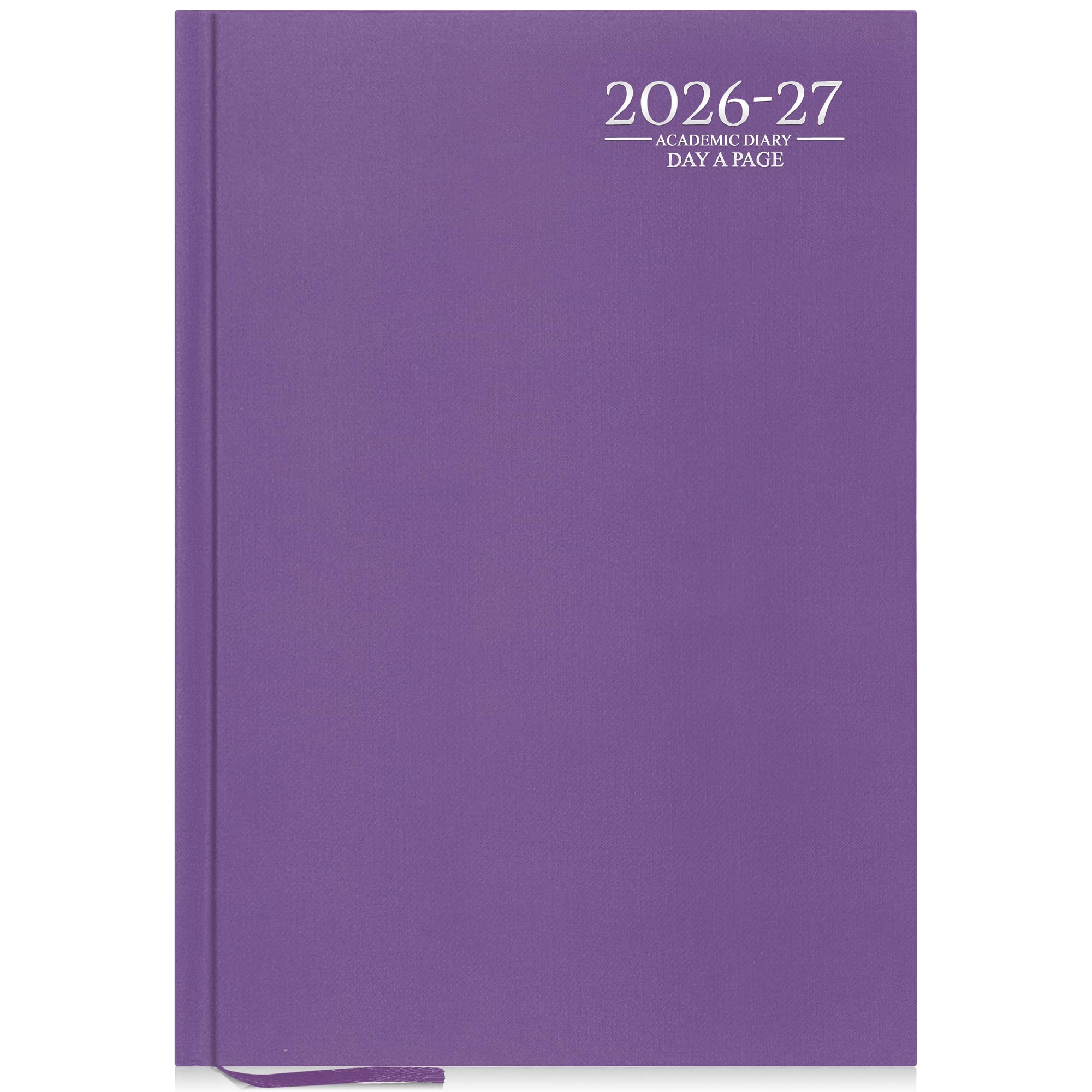 G4GADGET 2026-2027 Academic Diary - A4 Day A Page | Purple Hardback | August 2026 - July 2027