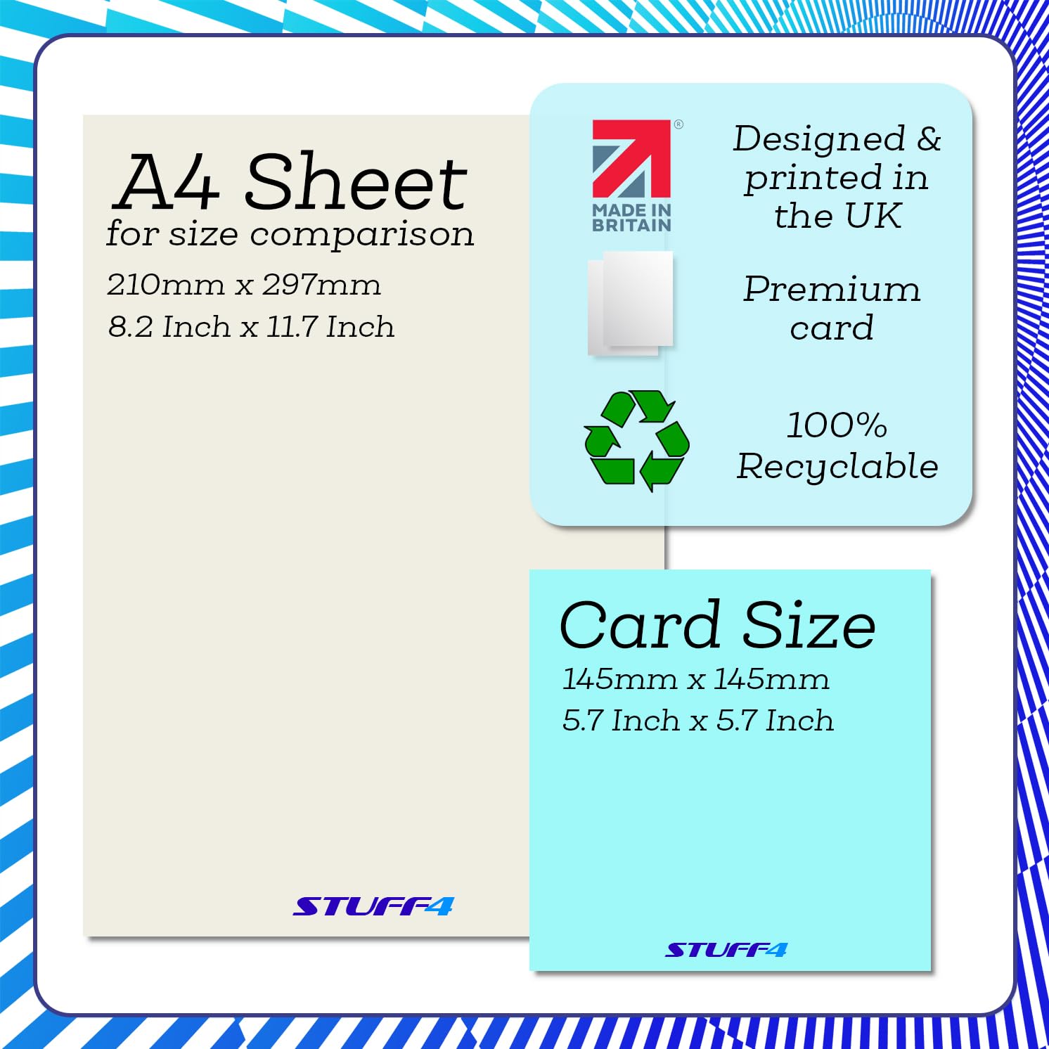 Stuff4 1st Birthday Card for Boys - Jungle Numbers Design | 145mm x 145mm 6