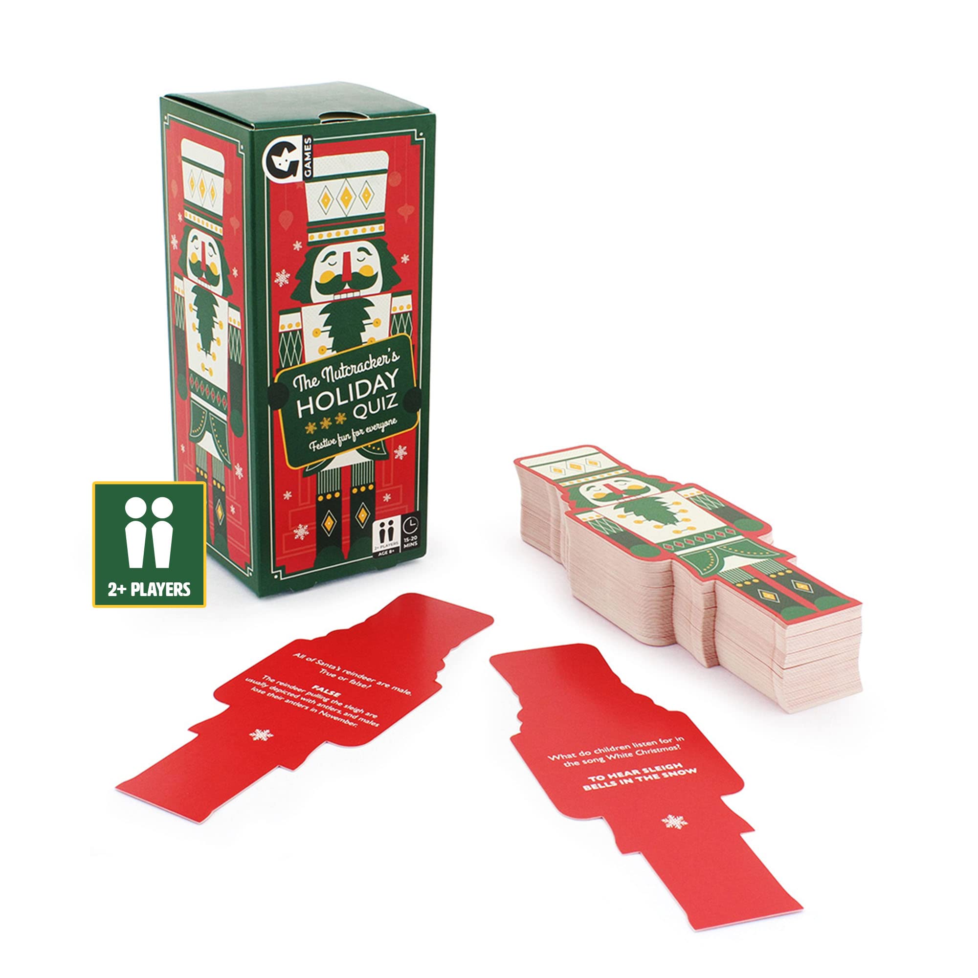 Ginger Fox The Nutcracker’s Holiday Quiz Trivia Card Game | Ages 8+ | 2+ Players | 20-30 Min