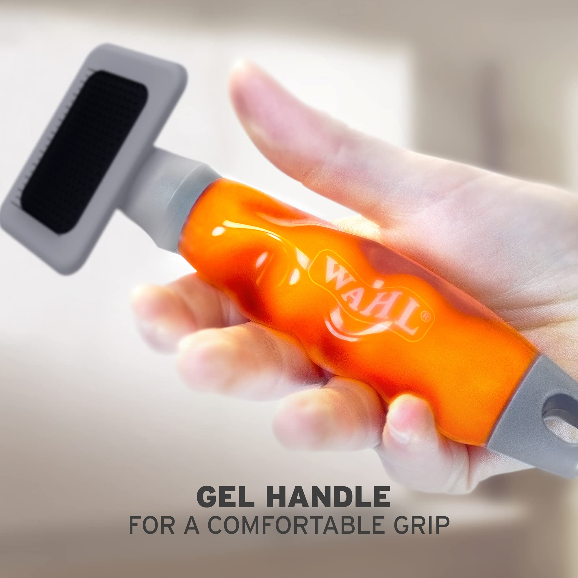 Wahl Small Slicker Brush - Ergonomic Gel Handle | Removes Tangles & Debris | For Small Dogs & Cats 4