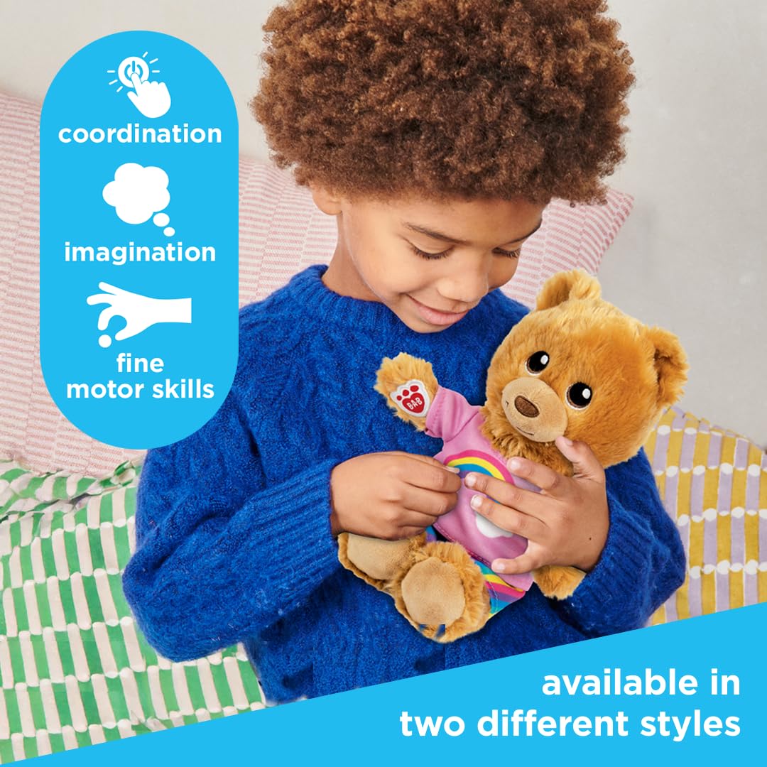 Casdon Build-A-Bear Workshop Furtastic Toy Bear & Outfit Assortment - Rainbow Style 7