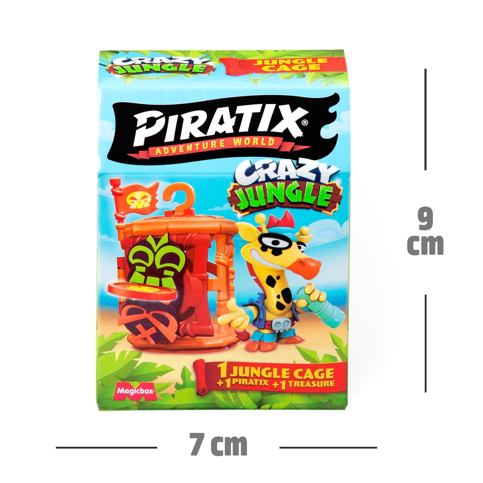 PIRATIX ADVENTURE WORLD Crazy Jungle Series Jungle Cages Surprise Figure | Plastic 9
