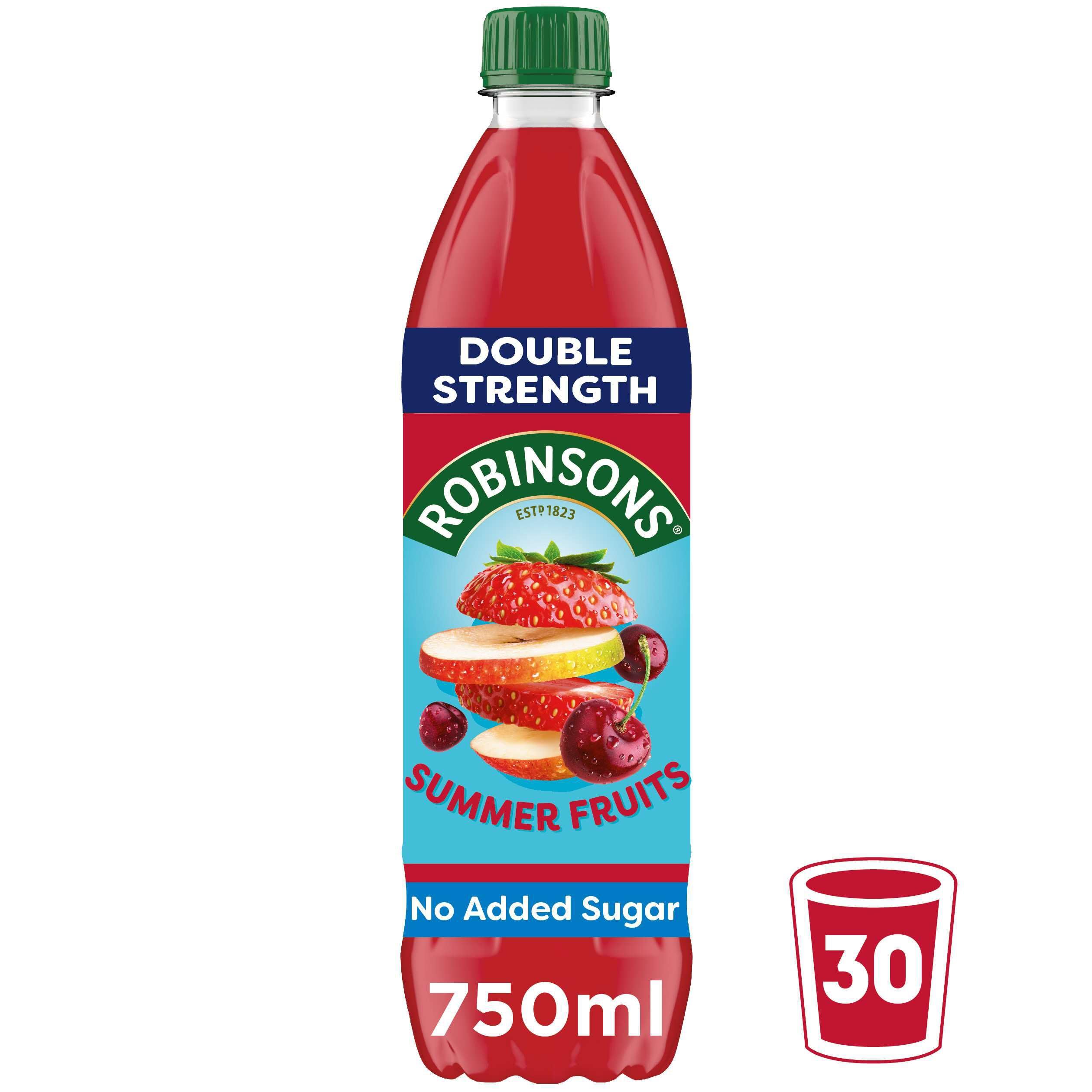 Robinsons Summer Fruits Squash - Low Calorie Double Strength Concentrate | 750ml 3