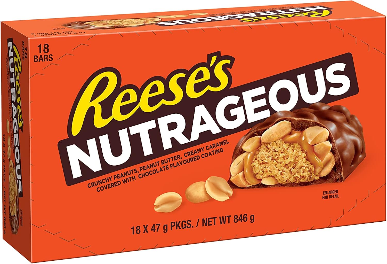 Reese's Nutrageous Erdnussbutterriegel – 18er-Packung (je 47 g) 5