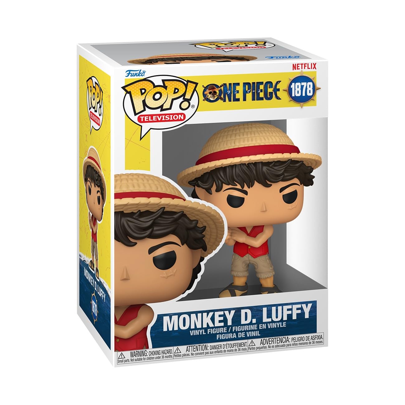 Funko POP! Television: Monkey D. Luffy (LA) Vinyl Figure | 3.75 in | Model 75665